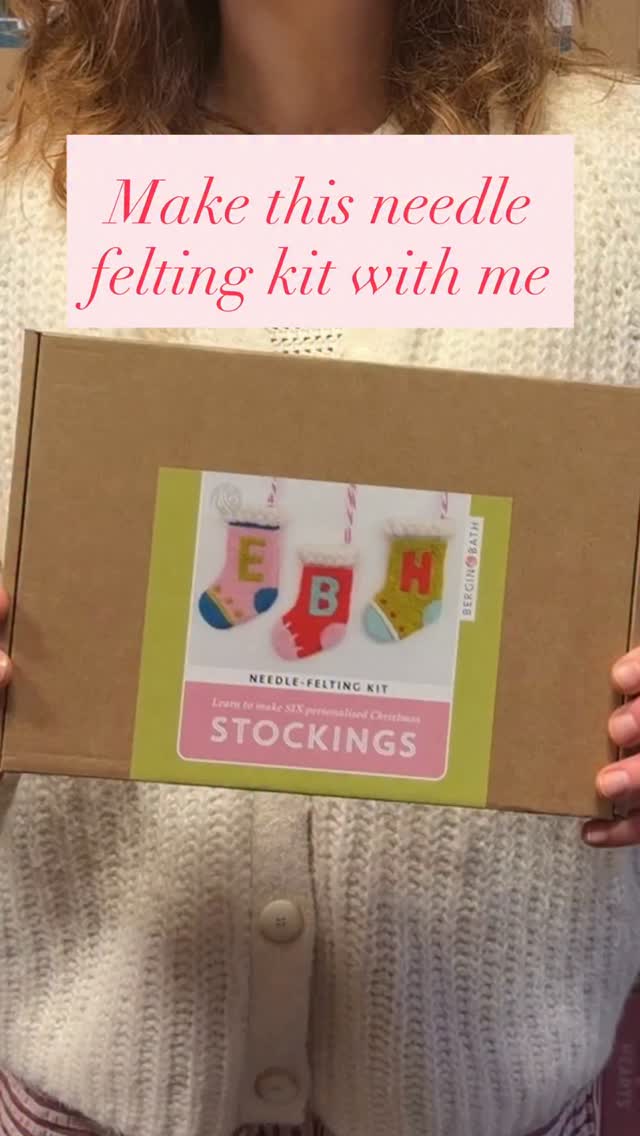 Make this needle felting kit with me and learn how to create a set of cute personalised Christmas decorations for your friends and family! We designed this for total beginners as we’ve found that some people want to try felting but they’re really nervous or they’re not sure where to start. This kit comes with everything you need and templates to make the process really easy and fun. You can’t go wrong! Let us know what you think and if you fancy giving it a go this is just £25 on our website. #needlefeltingtutorial #needlefelting #needleftingkit #christmascraft #needlefeltedchristmas