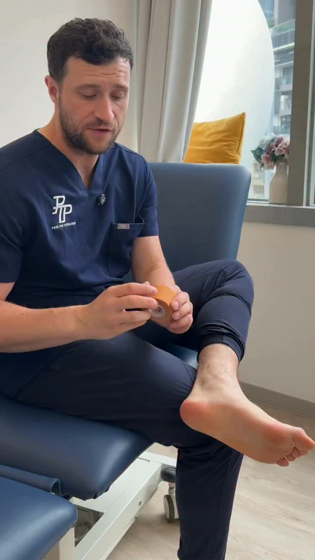 The only taping technique you should be doing if you have plantar fasciitis