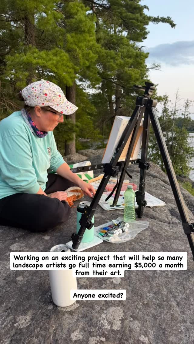 Working on an exciting project that will help so many landscape artists go full time earning $5,000 a month from their art.
Anyone excited? Send me a DM!