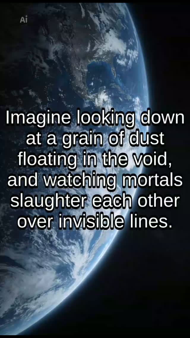 Imagine looking down at this pale blue dot from deep space.
A speck of dust suspended in a sunbeam, carrying every memory, every breath, and every soul that has ever existed.
From that height, the borders disappear. The maps mean nothing.
Yet for millennia, human history has been defined by the blood spilled over invisible lines drawn on dirt. We send generations into the meat grinder of conflict to claim "ownership" of land that was here long before our ancestors drew their first breath, and will remain long after the wind has scattered the dust of our names.
War is the ultimate madness of ego. It is the delusion that we can possess what we only borrow for a heartbeat.
The earth doesn’t recognise conquerors, flags, or treaties. It simply absorbs the fallen, reclaims the ruins of fallen empires, and keeps turning. Destroying the sanctuary just to claim the title deed isn’t strength—it’s collective blindness.
We were never meant to be owners carving up the spoils.
We are custodians.
Until humanity remembers that we are caretakers of a shared home—not rivals burning down the rooms we inhabit—the cycle will never end.
Leave the ground better than you found it.
.
.
#UniversalTruth #PerspectiveShift #TheAbsurdityOfWar #CustodiansOfEarth #CarlSagan AncientWisdom HumanConsciousness PaleBlueDot EgoVsSoul MindsetShift WorldPeace SpiritualAwakening CollectivelyOne StoicWisdom ReflectionOfTheDay