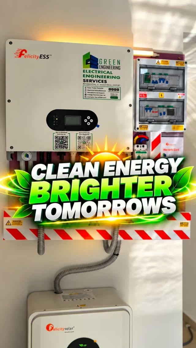 ️ الشمس عم تشرق كل يوم… خلّيها تشتغل لإلك. ⚡🇱🇧
مع Green Engineering، الطاقة الشمسية بتصير أكتر من مجرد بديل للكهرباء…
بتصير راحة، توفير، واستقلال بالطاقة. 🔋🌿
من البيت للمؤسسة، الحل الصح بيبلّش من نظام مصمّم حسب حاجتك.
💡 طاقة أذكى
⚡ اعتماد أقل على الكهرباء التقليدية
🔋 أداء موثوق
🌱 استثمار بمستقبل أنظف
ما تستنى القطعة الجاية… حضّر طاقتك من اليوم.
📩 ابعتلنا رسالة الآن وخلي فريقنا يساعدك تختار النظام الأنسب إلك.
📞 اطلب استشارتك اليوم.
Green Engineering — لأن مستقبل الطاقة بلبنان صار بإيدك. 💚☀️
#GreenEngineering #SolarLebanon #طاقة_شمسية #كهرباء_لبنان #SolarEnergy