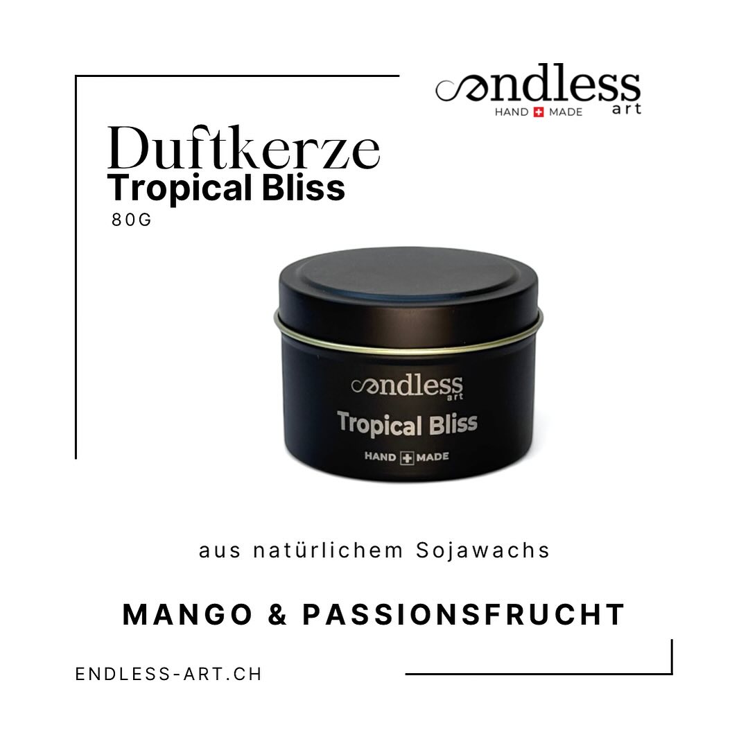 Entdecke den NEUEN Duft von Endless art…. TROPICAL BLISS ist ein süsser, fruchtiger Duft, der dir nochmals Sommerfeeling in dein Zuhause bringt.
#duftkerzen #home #swissmade #suisse🇨🇭 #raumduft #geschenkideen #candle #träume #kerzen #schönerwohnen #deko