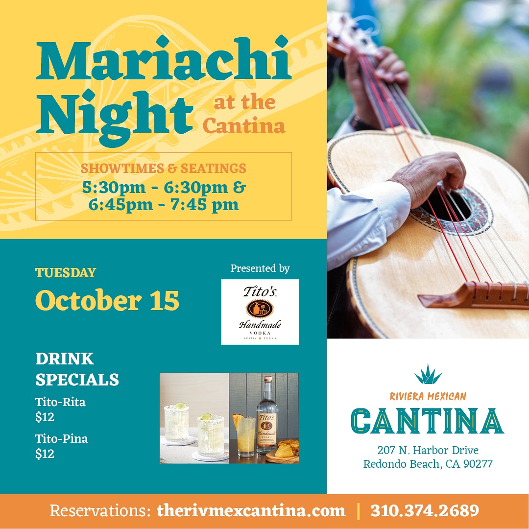 Live Mariachi this Tuesday! https://www.therivmexcantina.com