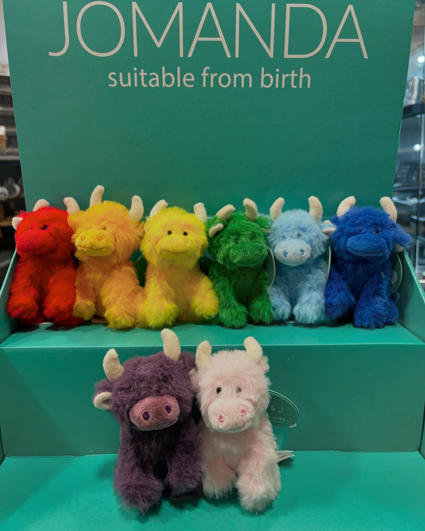 Our lovely new mini COOllectibles in stock online and in the shoppy! โค๏ธ๐งก๐๐๐ฉต๐๐๐ฉท They all have gorgeous Scottish names tooโฆ. SWIPE -> #highlandcow #plush #scottish #oban #ballater #angus #jock #arran #scotlandhighlsnds #scottish #scotshots #scottishcollective