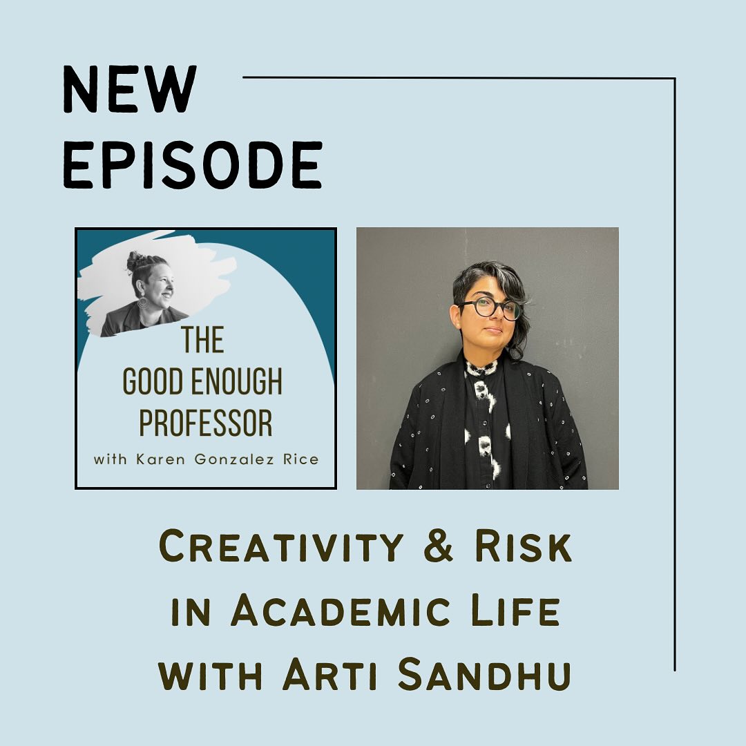 A conversation about expansion, exploration, and honesty at mid-career with fashion professor Arti Sandhu. Arti’s Instagram @sideways_toupee is a playful personal project and a serious scholarly discourse on embodiment, image-making, globalism, and place in contemporary fashion.
We talk about how the work of @sideways_toupee has raised uncomfortable tensions around mid-career, the urge to create beyond traditional boundaries while navigating fears around legitimacy, and the radical possibilities of honesty in academia.
Plus, as a @sideways_toupee fan, I get to ask my burning question: what does Arti’s closet look like?