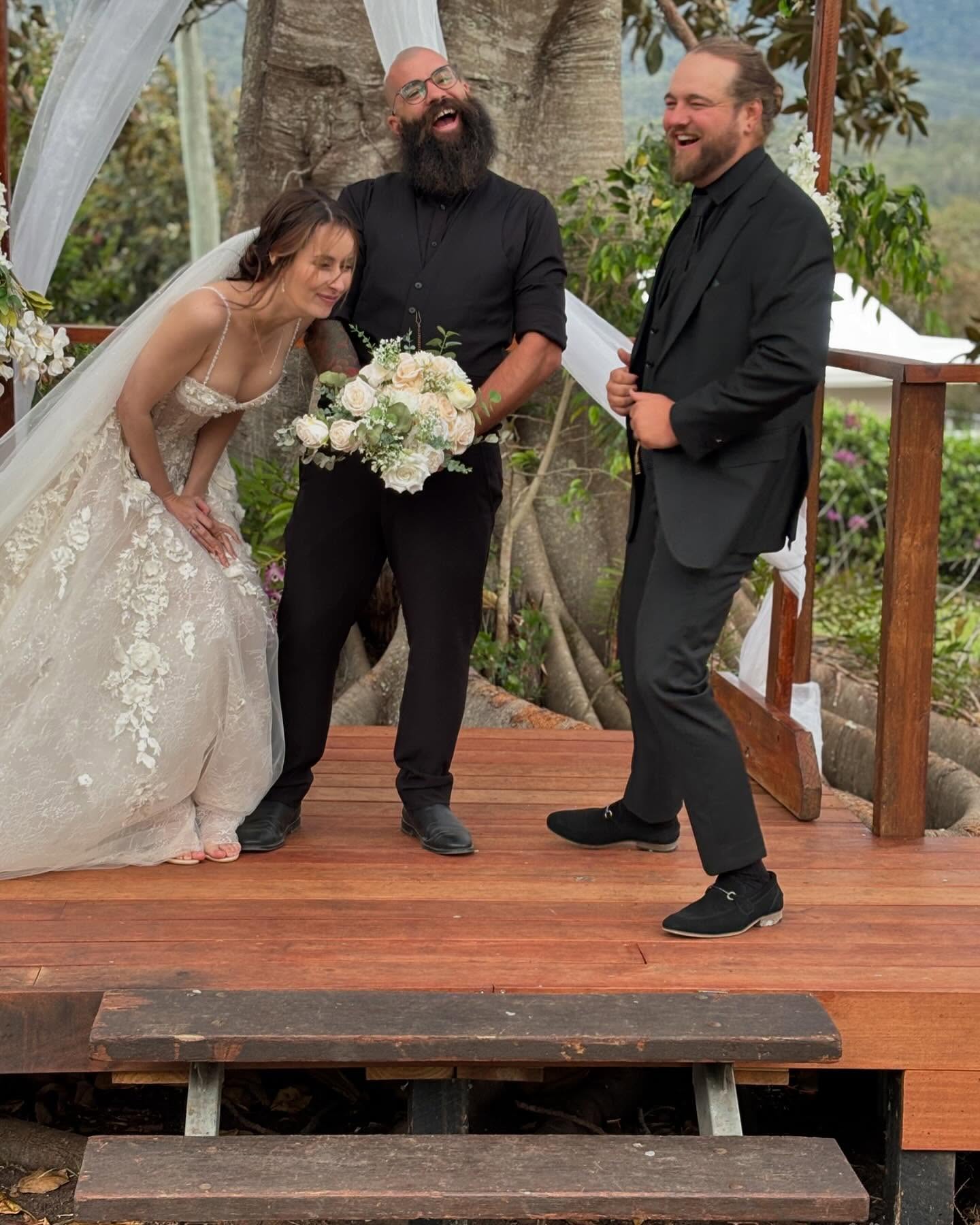 Amazing ceremony for Mr and Mrs Acott on the 28th of September. #witheren #windy