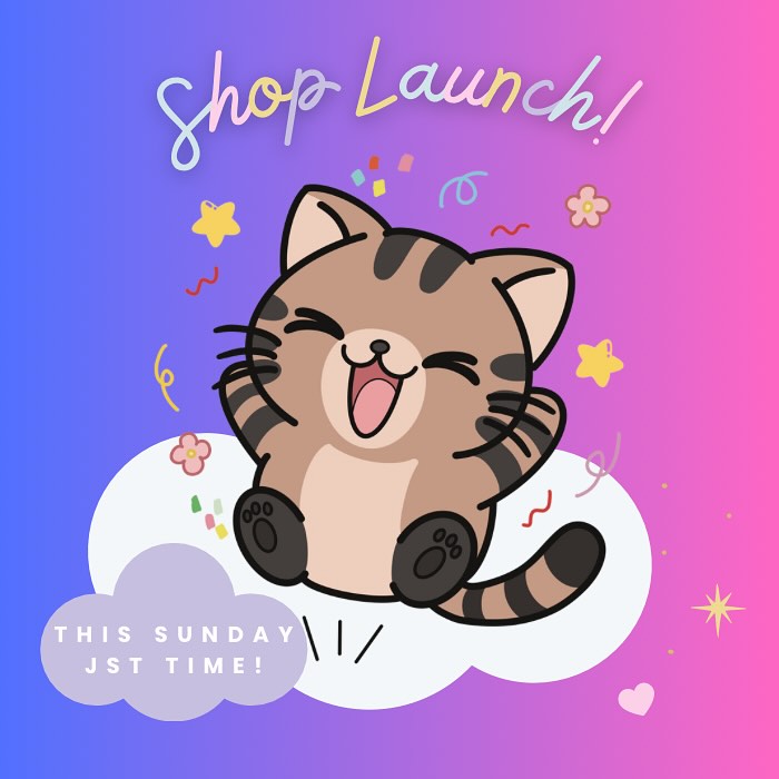 HEY FWENS!! EXCITING NEWS!!! ✨ 🤩
Now that I have officially received my goodies from the manufacturer I was working with, I can finally open my store!
My son has his school’s sports day tomorrow so I will launch the store officially on Sunday JST time!
I’ve already tested to make sure everything is working smoothly on the site, HOWEVER please be aware there might still be some hiccups or glitches as we get things up and moving. If you do run into any issues, please do let me know!
I also made a 3ish minute vlog thingy as a review for the manu I worked with, but I’m still debating on whether or not I want to post it 😂 I’m very self-conscious and camera shy! Not sure how to post videos that long on here yet either. We shall figure it out. But SHOULD I post it? Would you like to see my mug on the screen? 😂 😅 Let me know and I’ll get onto it!
Anyway guys, I’m so excited as this has been a loooong standing dream of mine! Thank you all for your support over the last couple of years! Know that I love and appreciate all of you! 💕
Keep creating!!
#onlineshopopening #shopopening #stickershop #supportsmallbusinesses #kawaiiart #kawaiiaesthetic #かわいいイラスト #かわいいイラストキャラクター #かわいいねこ #cutecats #illustrationart