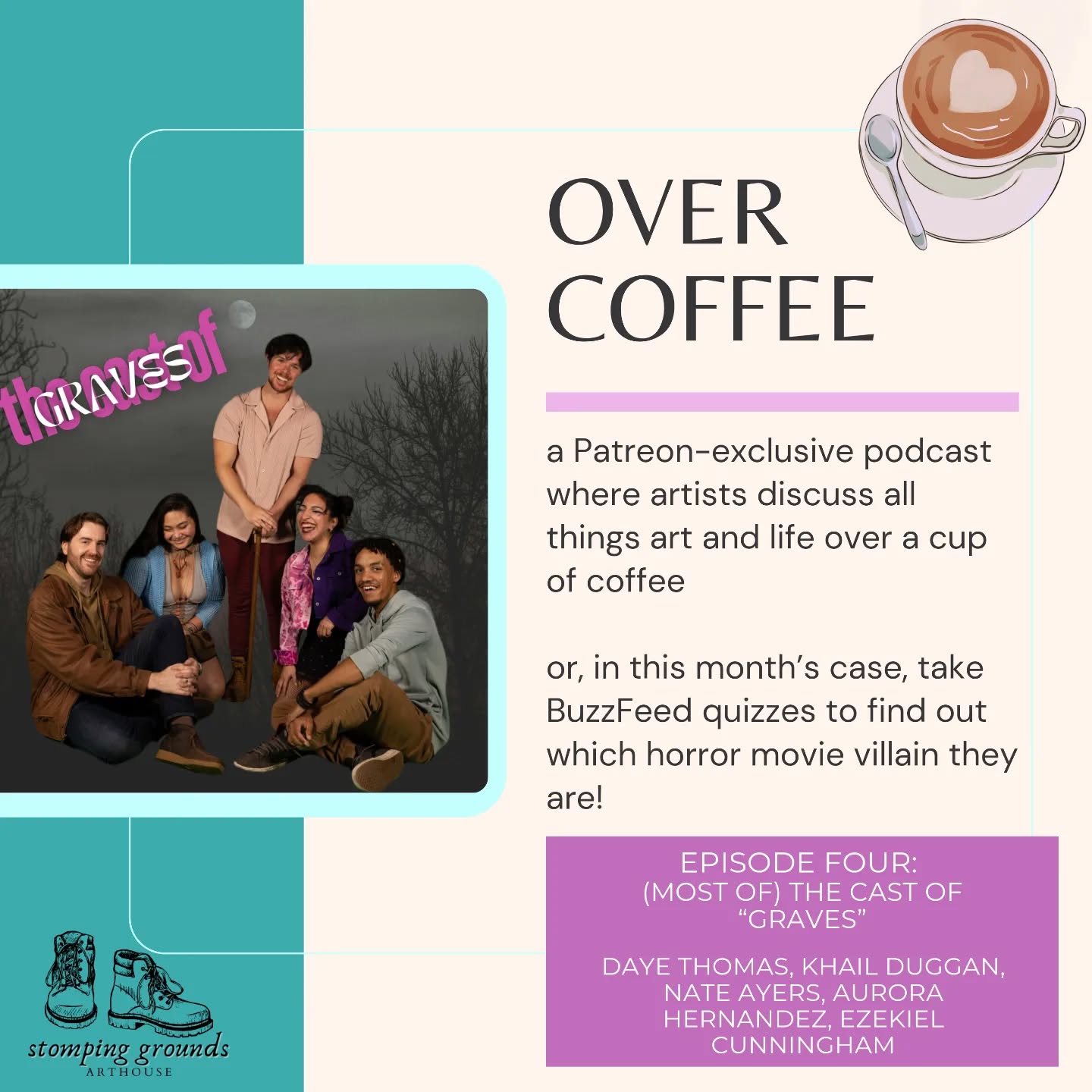 Are you a Patreon member yet? If not - what are you waiting for?? Sign up for a free trial today and listen to this fun yap session with the cast of our upcoming production, "Graves!"
Can you guess which horror movie villain this group would be? Listen and find out what BuzzFeed has to say about it. 👻
•
•
•
•
•
#portlandtheatre #portlandpodcast #patreon #halloween