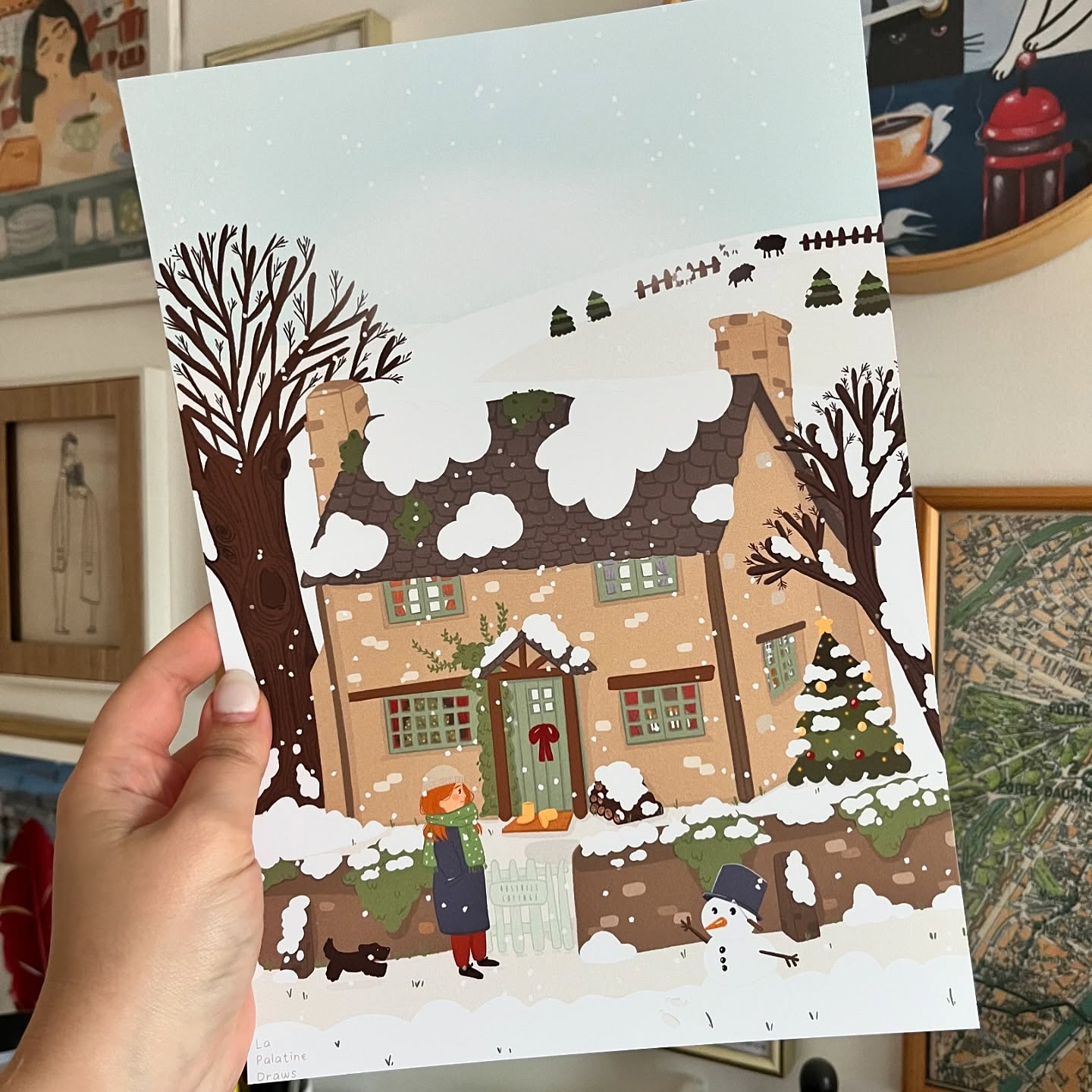 Ce print d’hiver bientôt disponible sur la boutique 🥰 Je prévois aussi des nouveautés pour la collection d’hiver 🤫❄️☃️
#lapalatinedraws #lapalatine #lapalatineboutique #winter #cottage #cottagelife #cottagestyle #cottagecore #cosyhome