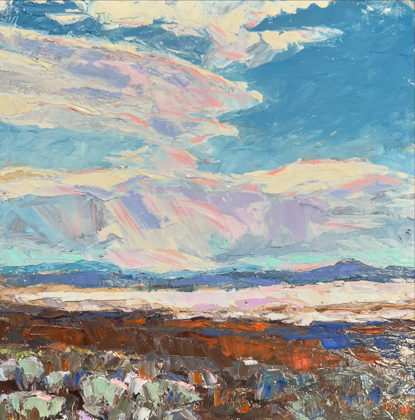 What a beautiful painting … and that sky! It found a home right here in La Veta. Congratulations to Peggy Trigg!
•
@pegtriggfineart
@artisansonmainlaveta
•
#peggytrigg
#mountainlandscape
