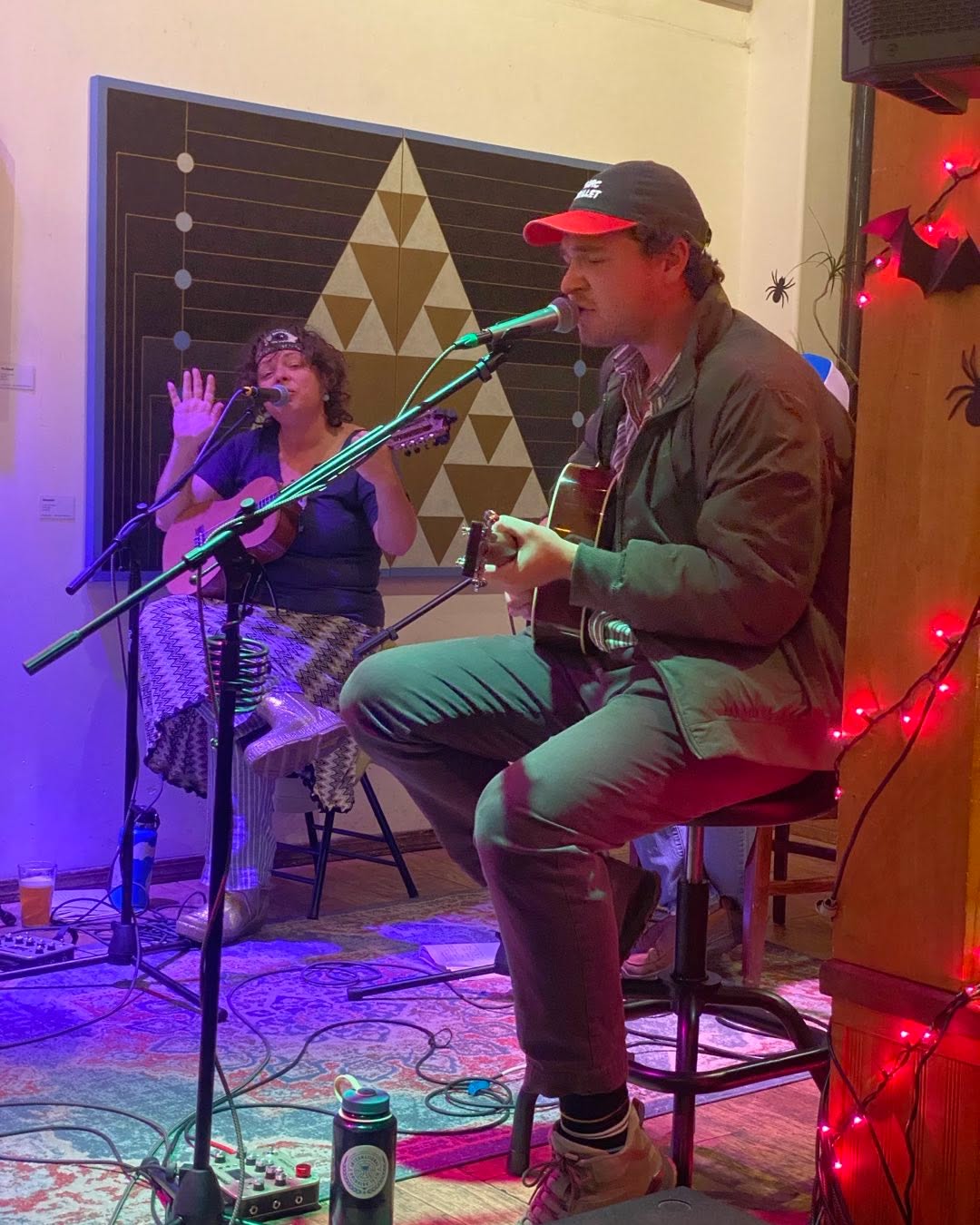 Getting real. Incredible group of musicians here tonight