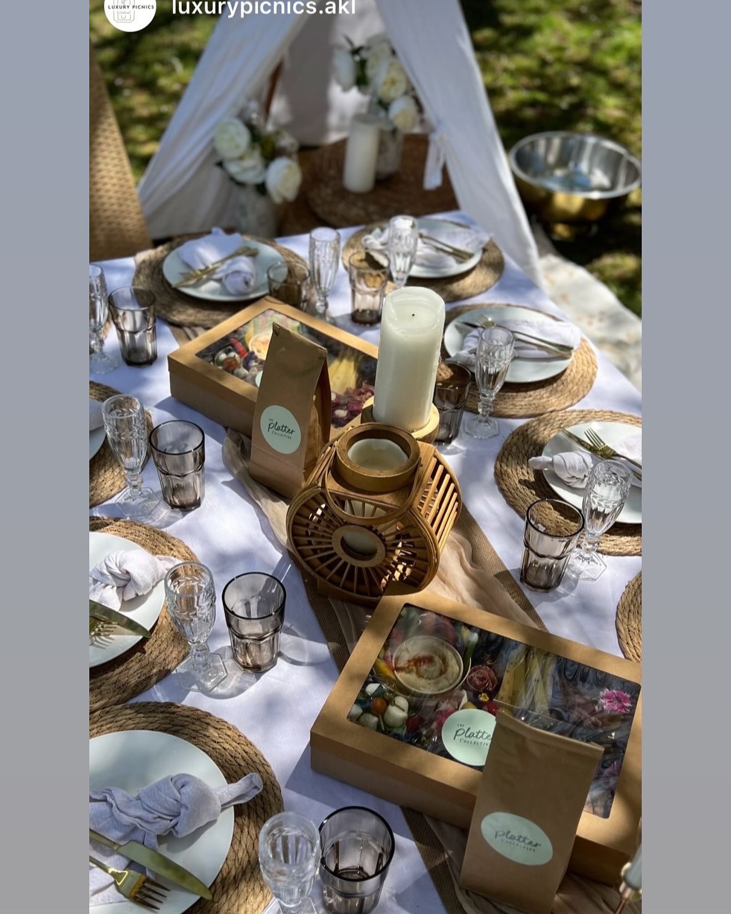 Perfect day at Cornwall Park today. The weather was gorgeous and the Cherry Blossoms still blooming! @luxurypicnics.akl took MainStage with their beautiful set up. So lovely! #goodfood #picnic #livinginthemoment #cornwallpark