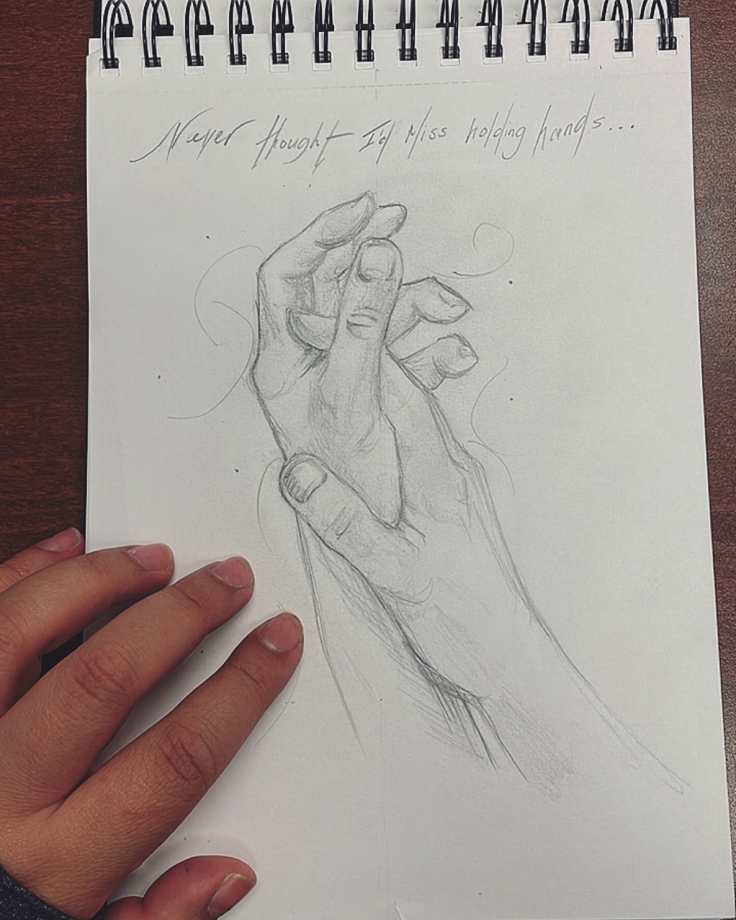 I love working on hands
Hand holding study with pencil
I didn’t know I’d miss it…
#pencil #art #drawing #pencildrawing #sketchbook #sketching #draw #sketching #hands