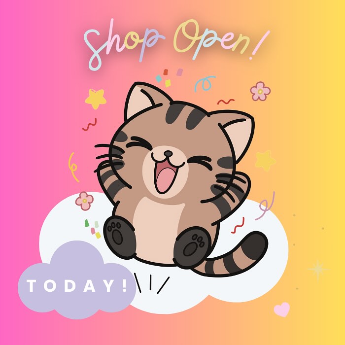 HEWOOO FRENS!!
Neferko Art’s store is now LIVE!! YAY! 😁
Head on over to www.neferkoart.com and check out our kawaii goodies that we have in stock!
And to thank all of you, please have a 5% discount on everything!
Use the code OPENING5 at checkout!
This will be valid until November 4th, so get in quick!
Again, thank you all for your support and patience. Because of all of you, my little dream has become reality!
I look forward to continuing to make kawaii art and goods for you to enjoy and make you smile 😊
If you run into any issues in the store, please do let me know and I’ll do my best to rectify it! So far everything is running smoothly on my end!
SHARES AND LIKES ARE HUGELY APPRECIATED!!
Happy creating!!
Love Steph & Nef
#storeopening #stickershop #kawaiistickers #onlinestore #stationerystore #cutestickers #ilovestationery #kawaiiaesthetic #kawaiiillustration #かわいいイラスト #かわいいステッカー #ステッカーアート #かわいい猫 #kawaiicats #cutecats #neferkoart #supportsmallbusinesses #supportartists #shopsmall #stickers