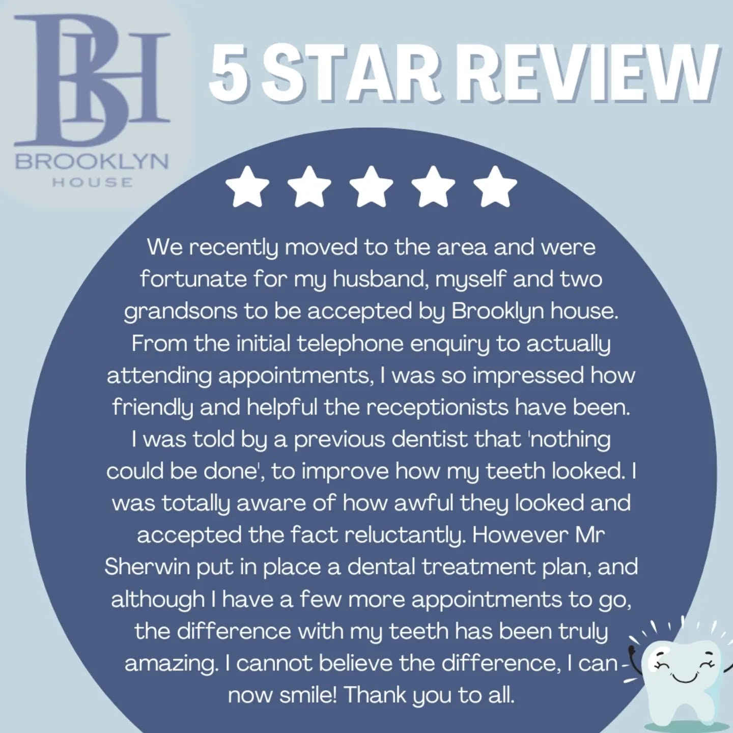 ☆☆☆☆☆
A recent Google review from a lovely patient of ours 👏
We love hearing your feedback and really appreciate the kind words. Your feedback is so important for us as a full team to continue providing the best experience for all our patients.
Please can we ask you to take a few minutes of your spare time and leave us a review by following the link below:
https://g.co/kgs/N5Ax7Co
✨️🙏