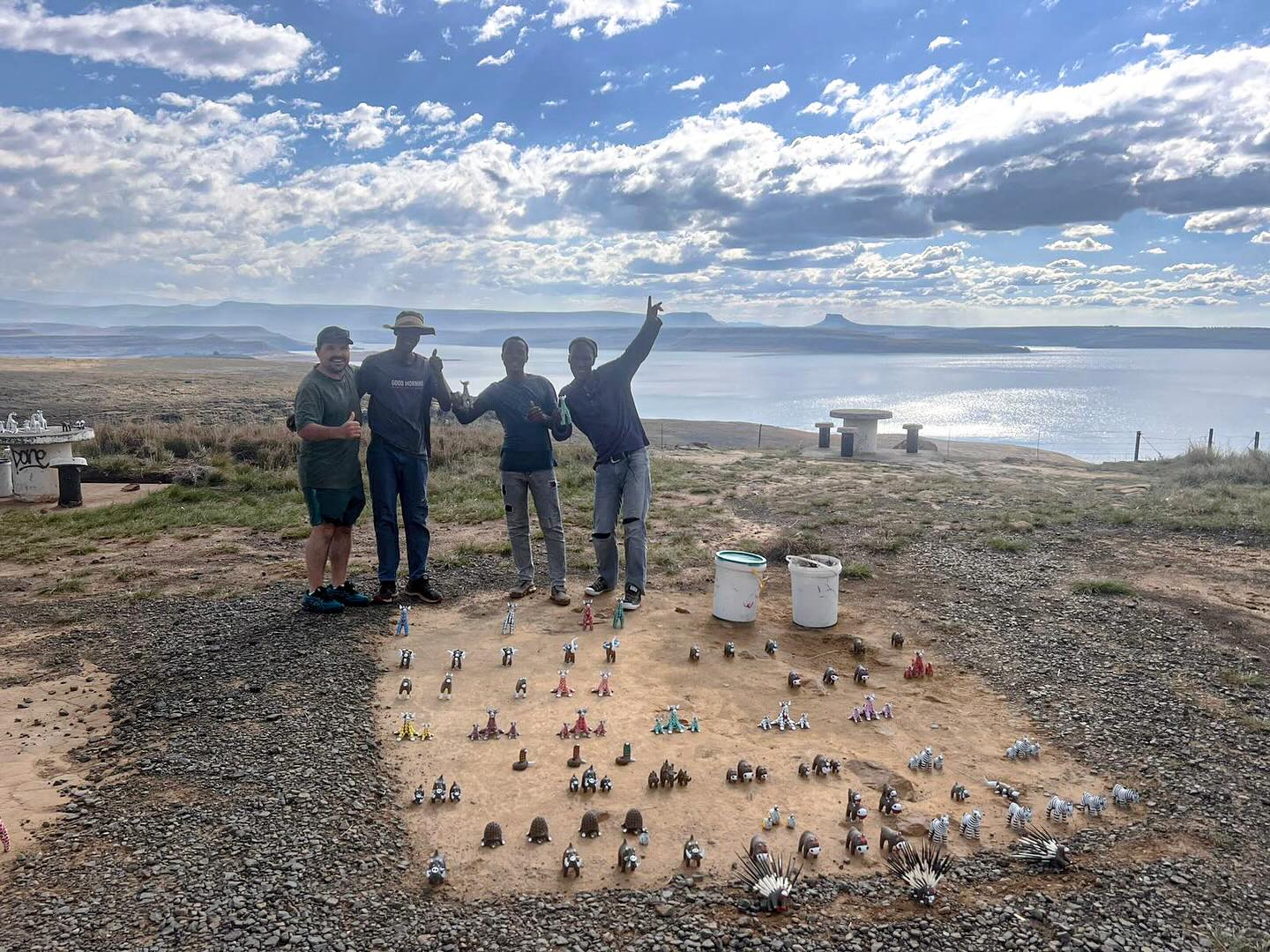 When we say we support small, we truly mean it!
Just look at that breathtaking view and the pure happiness on those faces!
It’s all about community and connection. 🌟❤️
Thanks to a corporate order, we made the trip to go buy 40 plus of these most amazing clay animals and literally made their week!
The ripple effects of supporting small are just amazing. ❤️
#SupportSmall #HeartfeltMoments