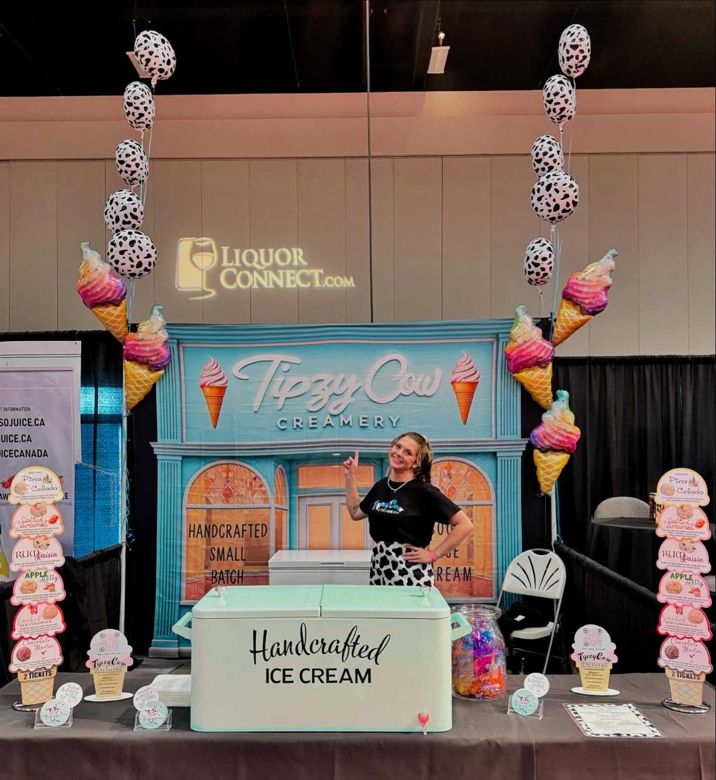 Our first night at the Rocky Mountain Wine & Food Festival was definitely a success!! We enjoyed seeing all of our current “tipzy-friends”, and meeting all the new ones at our booth ◡̈
•
Today is your LAST DAY to come find us & get your scoop of happiness at the Rocky Mountain Wine and Food Festival in the BMO centre! 🍦✨
From 12pm - 10pm, We’re serving up 2 ticket samples of our boozy ice cream at the Tipzy Cow booth! Don’t miss out on the sweetest way to sip and savor!
•
#TipzyCow #BoozyIceCream #SampleTime #rockymountainwineandfoodfestival