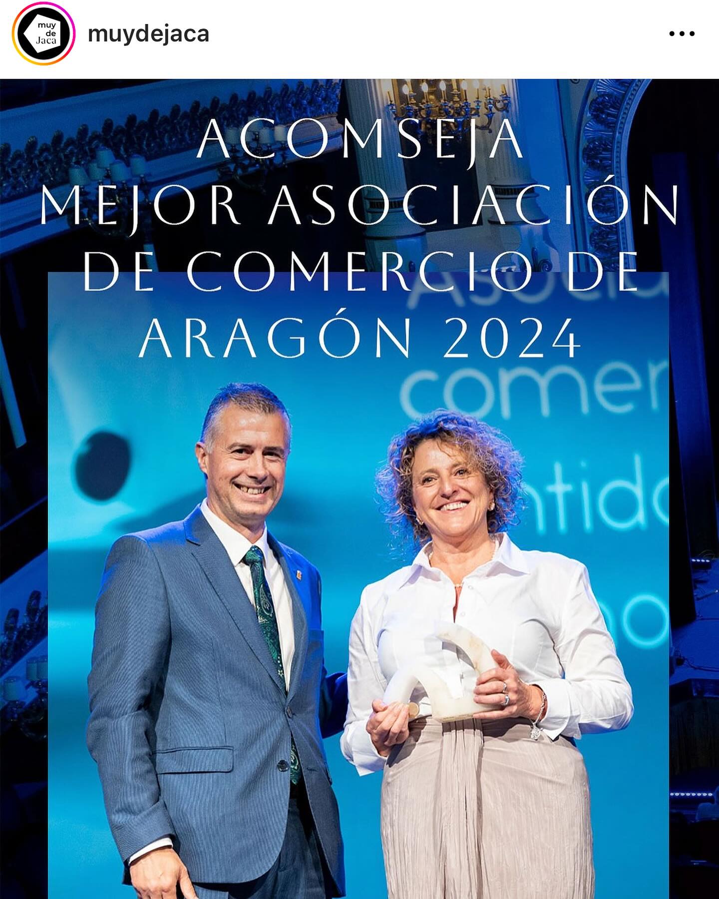 Enhorabuena a ACOMSEJA @muydejaca por el premio y por contribuir al progreso de toda la comarca, todos los días del año con el esfuerzo y buen hacer de la asociación y sus asociados, siendo un pilar fundamental de la economía del Altoaragón.
#uniondeestacionessi
