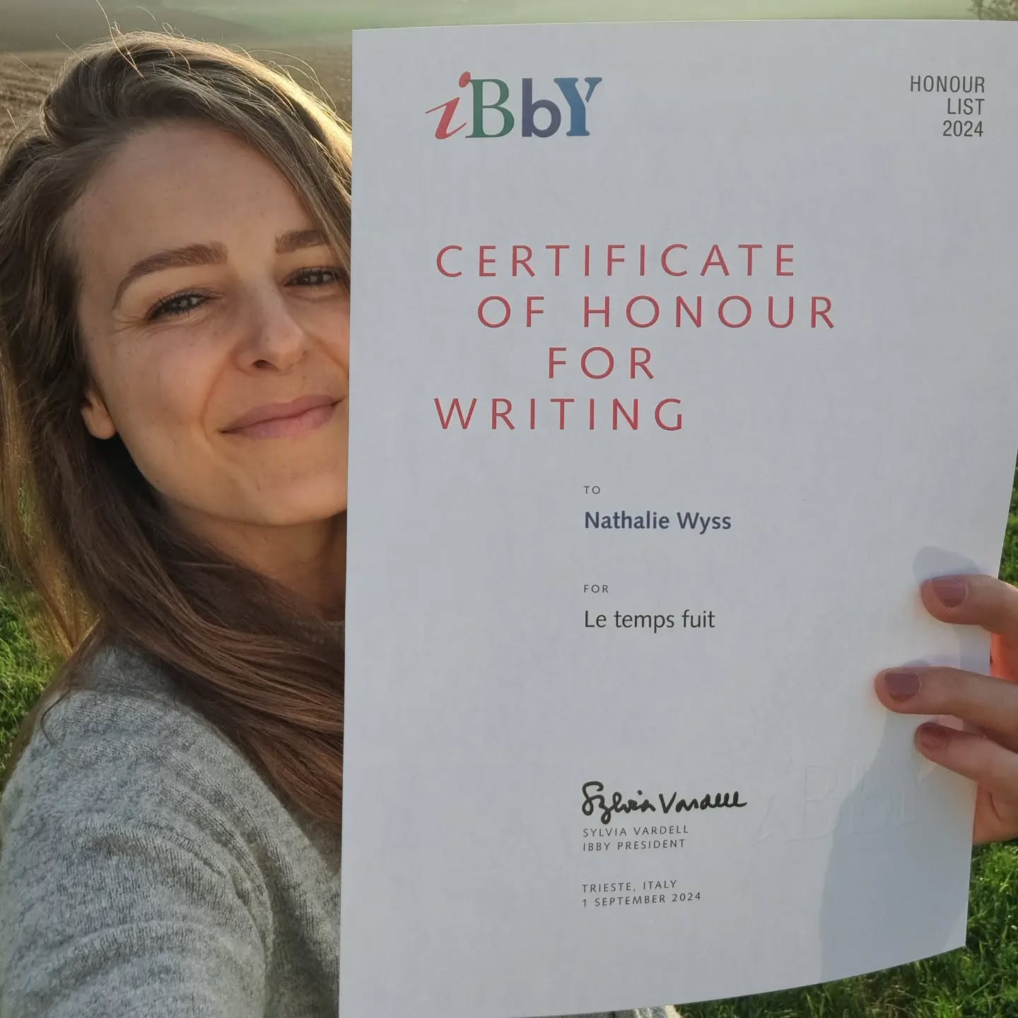 ⭐️ Merci à @ibby.international pour cet honneur !⭐️
Et aux @editionsmilan bien sûr, sans qui, "Le temps fuit", ne serait pas !
#ibby
#ibbyinternational
#milaneditions