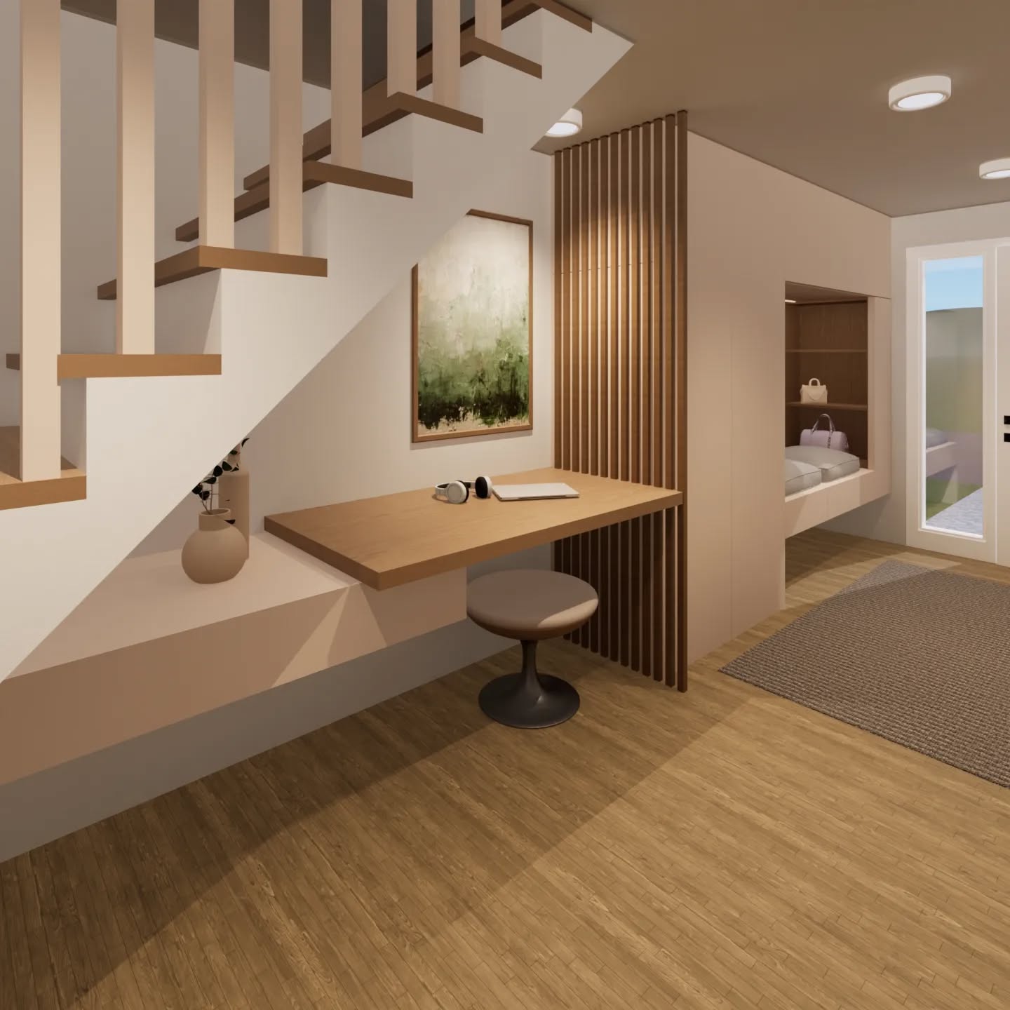 Inspiration Büro-Nische im Flur 😊 Nicht immer ist der Grundriss gross genug, um jeden Bereich als extra Raum abzutrennen. Hier wären die restlichen Räume zu klein, wenn wir ein Büro einzeln abtrennen würden. Daher haben wir uns für eine kleine Büronische entschieden, in der zwischendurch etwas gearbeitet werden kann.
Wäre das für euch auch eine Lösung?
#Grundrissliebe #grundriss #grundrisstipps #Grundrissplanung #Sanierungsgrundriss #Sanierung #home #Homeoffice #Eiche #Garderobe #Eingang #sauberlaufmatte #büro #einbaumöbel #freiePlanung #instahome #Inspiration