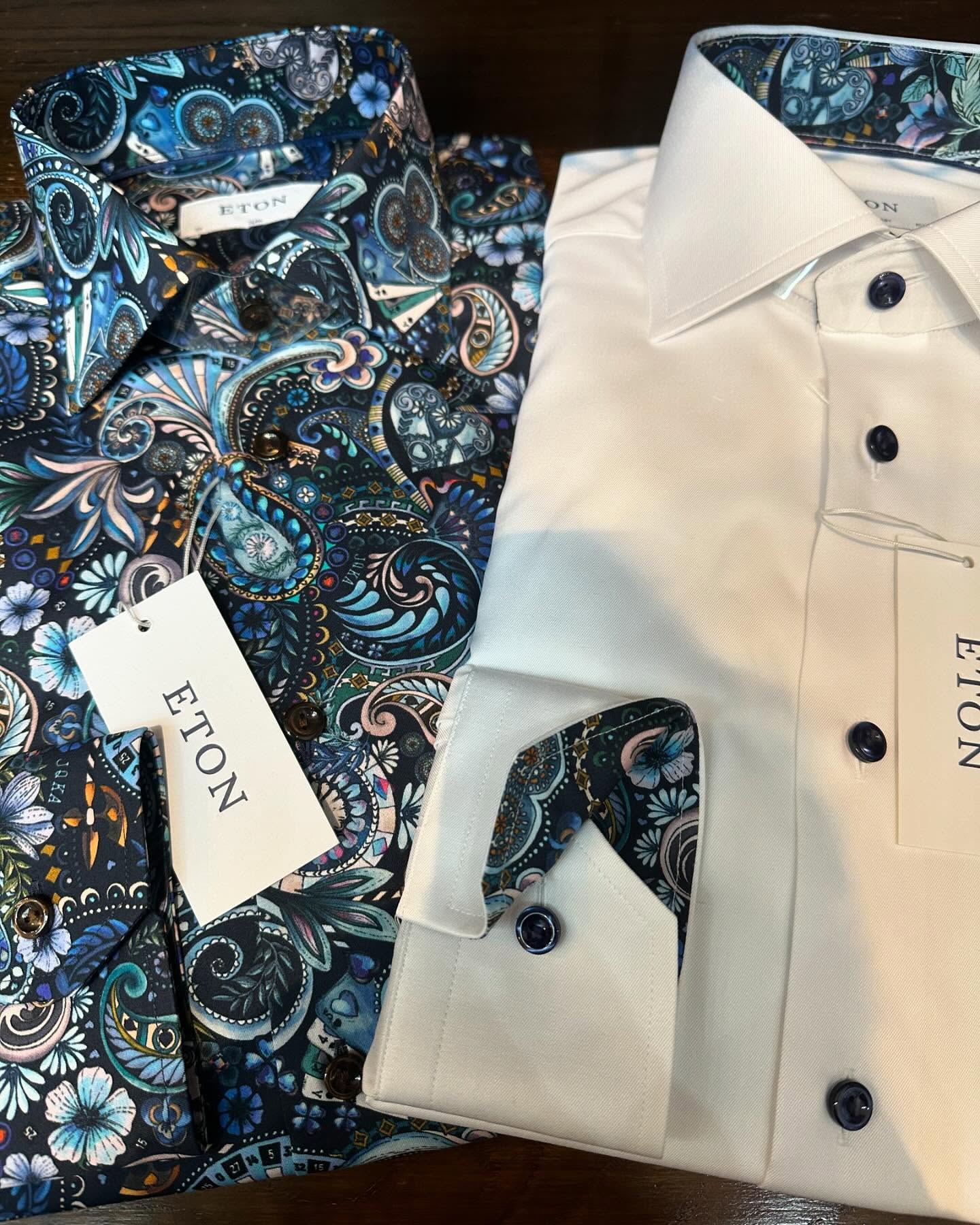 New Casino Collection from @etonshirts
See them in store now!!!
#cirencestershopping #shirt #eton #menswear #etonshirts #cotswold #cotswolds #cirencesterlife #cotswoldlife #animalsocks #cirencesterbusiness #shoplocal #mensshirts #menstailoring #sweedishdesign #turnerandhares