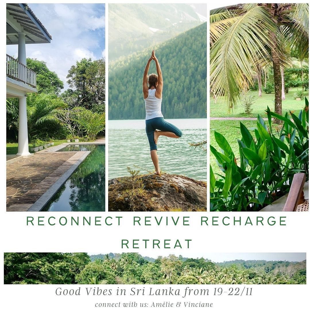 If you’re seeking calm and relaxation surrounded by nature, while learning new techniques to incorporate into your daily life, then this retreat is perfect for you.
You will nourish your mind with workshops on personal growth, self reflection, intuition& joy.
You will care for your body& soul through mouvement& breathwork.
Come and experience unforgettable moments in Sri Lanka from 19-22/11.
This retreat is for all women! Check out the flyer below.
Feel free to reach out for more details, we can’t wait to hear from you. #retreat #coaching #yoga #relaxation #walk #nature #walkingnature #workshops #mindbodysoul #paradise #harmony #groupmeditation