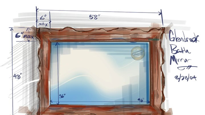 How do you capture a giant walnut framed mirror properly? Let me reflect… Thank you to my beautiful ladies for holding me up!
Please DM me if you’re interested this distinctive one of a kind heirloom piece.
…
#StumpfWoodworks #MakeGaragesDirtyAgain #TreeToTable #Lacquer4ever #ModernRustic #ReclaimedBeauty #LiveEdge #shosugiban #Urbanwood #HandcraftedFurniture #SustainableFurniture #NevadaArt #LiveEdgeFurniture #RusticModern #Woodworking #Handmade #Organic #RenoMade #MountainModern #MadeInReno #BespokeFurniture
Live edge Claro Walnut bath mirror 5.5’x4.5’