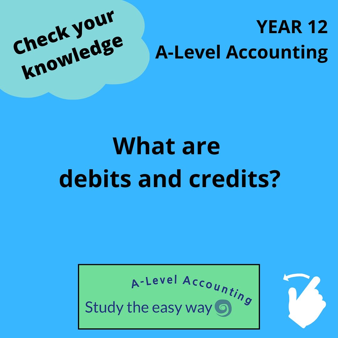 Success in A Level Accounting can only be achieved if you understand debits and credits, and double-entry bookkeeping. This can be tricky, so look out for us on You Tube (@studytheeasyway) where you’ll find a straightforward explanation of basic double entry. Alternatively, check out the freebies section of our website (www.studytheeasyway.com) where there’s a range of topic videos and other resources that you can use, completely free of charge #alevelaccounting #aqaaccounting #alevels #alevels2025 #alevels2026 #alevelparents #alevelrevision