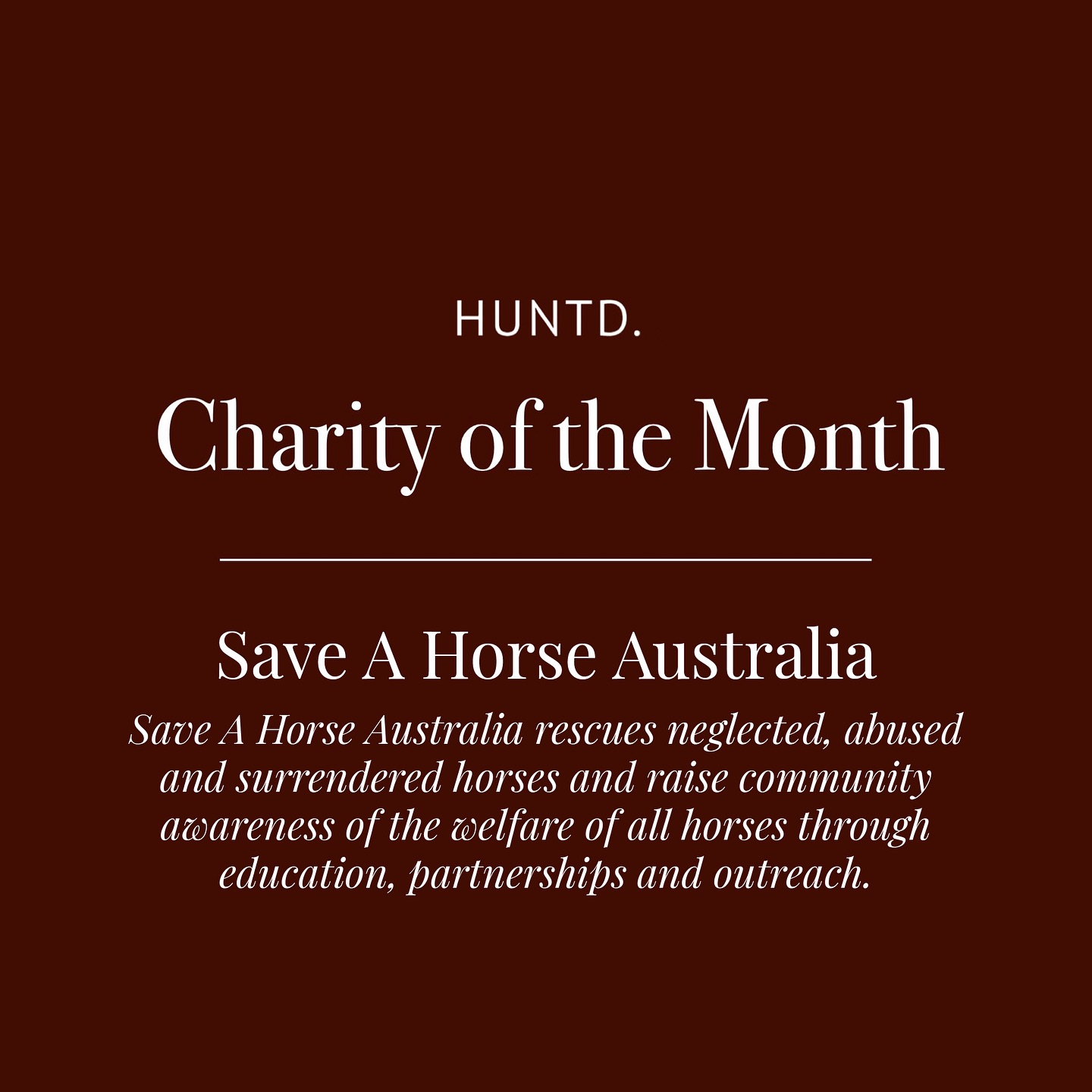 As we have each and every year, we urge people to boycott the race that shames the nation. Horses are abused and some killed all for money and for that we say f*ck the cup!
5% of profits made in November will go to @saveahorseaustralia to support their mission of rescuing neglected, abused and surrendered horses and to raise community awareness about the horrors of the horse racing industry.
Follow these accounts for more information on the industry that shames Australia.
@horseracingkills
@animalsaustralia
@australiangreens