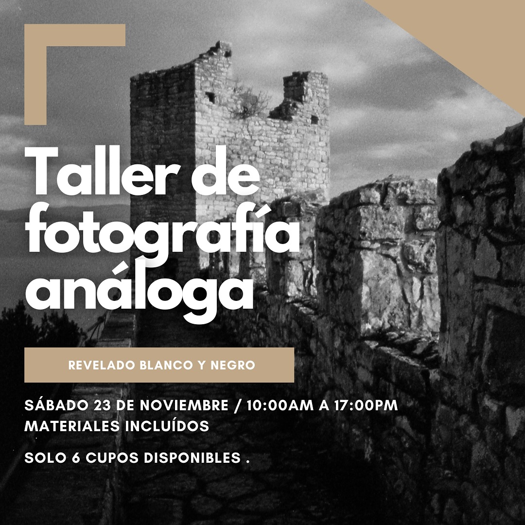 ‼️Cupos Cerrados ✅
🌷El sábado 23 de Noviembre realizaremos un taller de fotografía análoga, orientado a personas con o sin experiencia en ello, tendremos una clase entretenida y cargaremos la camara con un rollito para la fotoruta, revelaremos la película y veremos los resultados.
📸 ¿No tienes cámara? No te preocupes si no tienes una te la prestamos.
⚙️ Este taller lo realizaremos en el lab con todos los implementos de seguridad necesarios.
🏡Lugar: Av. Nueva Providencia 1860 Of. 83. Metro Pedro de Valdivia.
🕛 Horario del taller: 10:00 a 17:00
📩 Inscripciones por DM!
