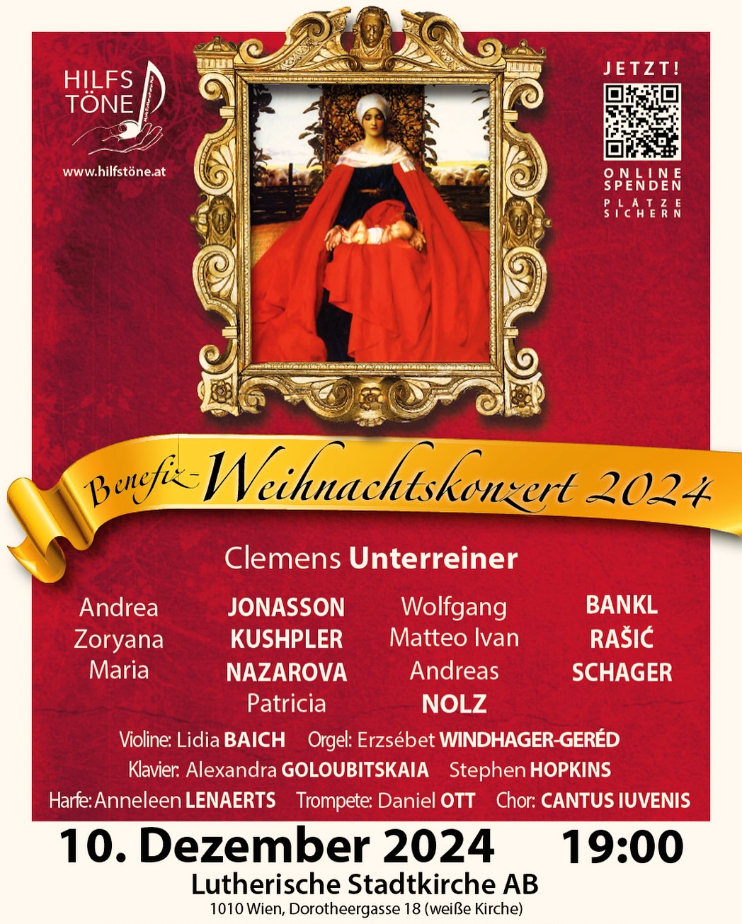 Weihnachten der Stars 🤩 WEIHNACHTSKONZERT 2024 der HILFSTÖNE 🎄Karten JETZT online 🎶 www.hilfstoene.at/tickets 🚨 Wir freuen uns auf Sie 🙌 @hilfstoene @clemensunterreiner @wolfgang.bankl @maria_nazarova_operasinger @matteo_ivan__ @patricianolz @zoryanakushpler @anneleenlenaerts @cantus_iuvenis @windhagered @sashagoloubitskaia @stephen_m_hopkins @lidia_baich @andreas_schager @stinglklavierewien @faziolipianos_official @lutherische_stadtkirche_wien @weingutpaulachs @druckerei.boesmueller @baeckereidermann @herwigfritzl @eventjet @nolimits_bymadampomm #ClemensUnterreiner #kammersänger #österreich #wienerstaatsoper #weihnachten #christmas #konzert #ViennaBaritone #unterreineropera #unterreiner #intendant #operburggars #oper #opera #concert #konzert #charitygentleman #hilfstoene #operasingers #operalover #letsopera #musik #news #kultur #OperaNews 📸©️HILFSTÖNE