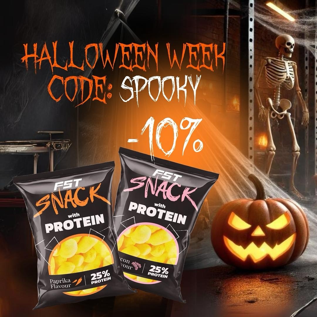 🎃 Хелоуинската седмица почти приключи! 🎃
Не изпускай последния шанс за -10% отстъпка с код SPOOKY! Само до 3-ти ноември, всички FST продукти са на промоция! 💪🏻
Възползвай се и открий вкуса на високопротеиновите ни продукти! Посети FST.BG и направи своята поръчка днес. ⏳
#NoTricksOnlyTreats #FST #Protein #Bar #HalloweenDeals #SPOOKYDiscount #FSTSnacks #ProteinTreats #FuelYourBody #GymLife #HealthyLifestyle #HalloweenSpecial #StrongWithFST