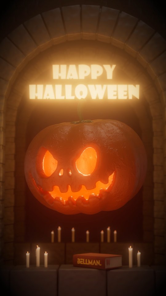 Some Muahaha's for @bellmanmedia 🎃
.
.
.
#3d #halloween #pumpkin #3drender