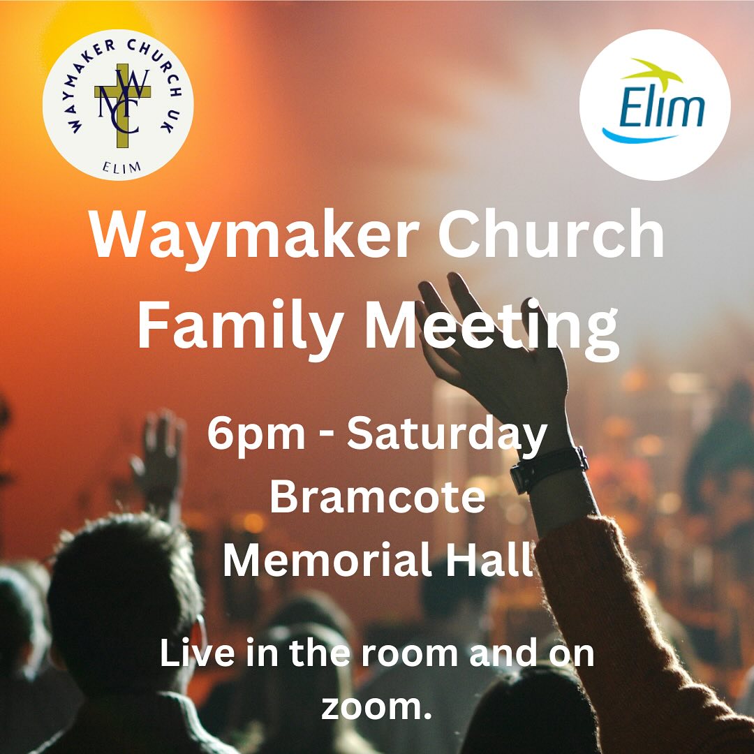 Contact us for further details
www.waymakerchurchuk.com
#waymaker #jesusislord #today
