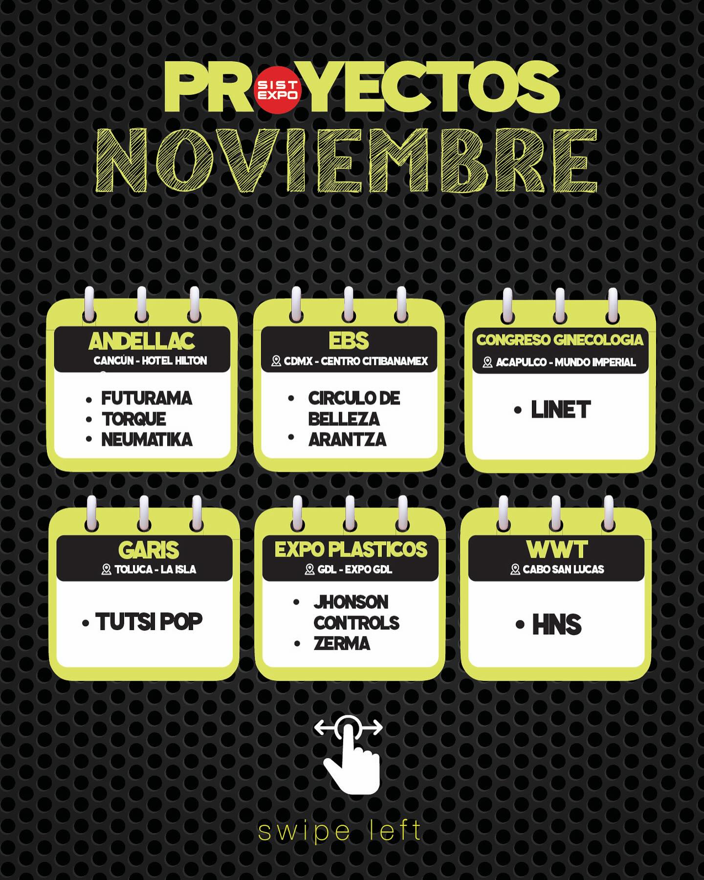 Muy agradecidos con todos nuestros clientes por confiar en nosotros ❤️ tenemos un mes bastante activo ✨🙏🏻 gracias gracias gracias
#sistexpo #thisiswhatwedo #tradeshow #tradeshowlife