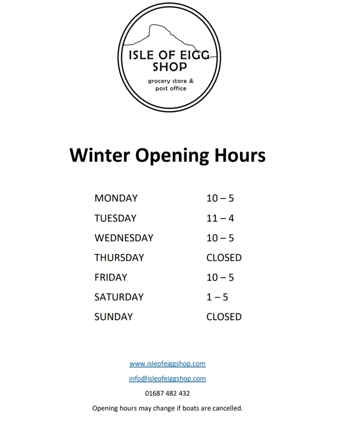 @calmacferries winter sailings mean a change of opening hours for us!
Now closed on Thursday & Sunday until Spring.
Fresh deliveries are still due throughout the week - with our main days being Monday & Friday!
Visitor pre-orders & deliveries still available.
#supportsmallbusiness #shoplocal