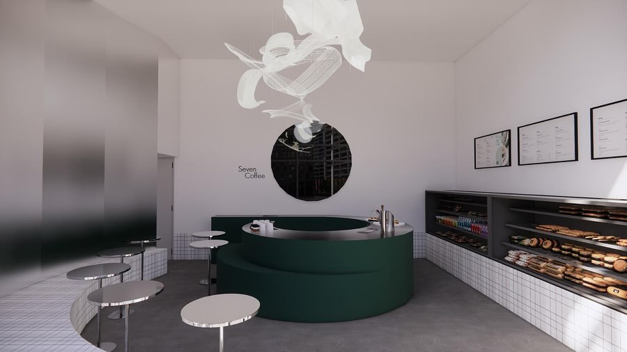 One small mostly take-away cafe, within 3 design options!
The Team; @enessyillmaz @karimelgohary_ and Bilge Kalfa