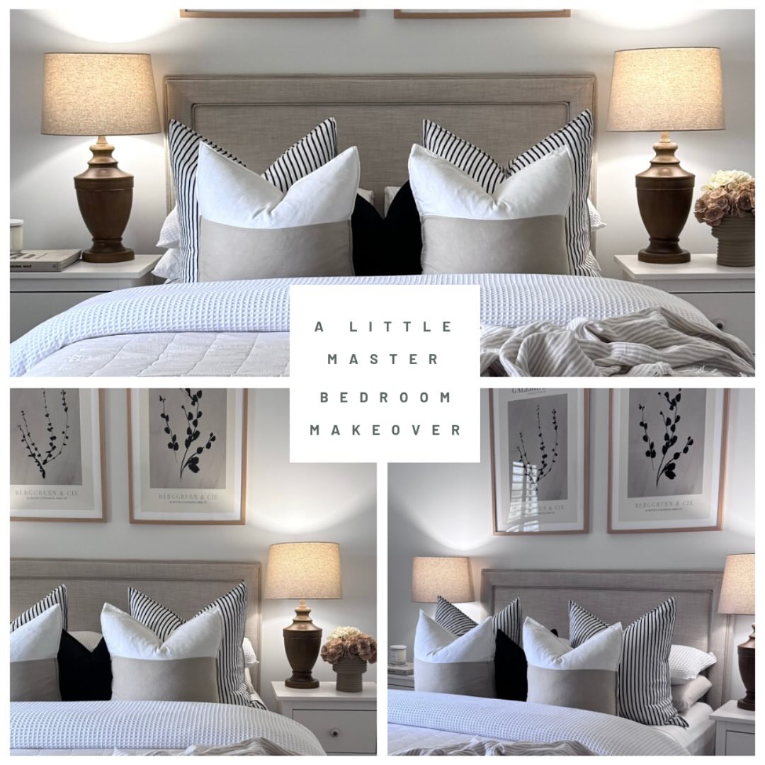 Time for a little makeover and refresh in our master bedroom β¦. Same same but just a little bit different ππ