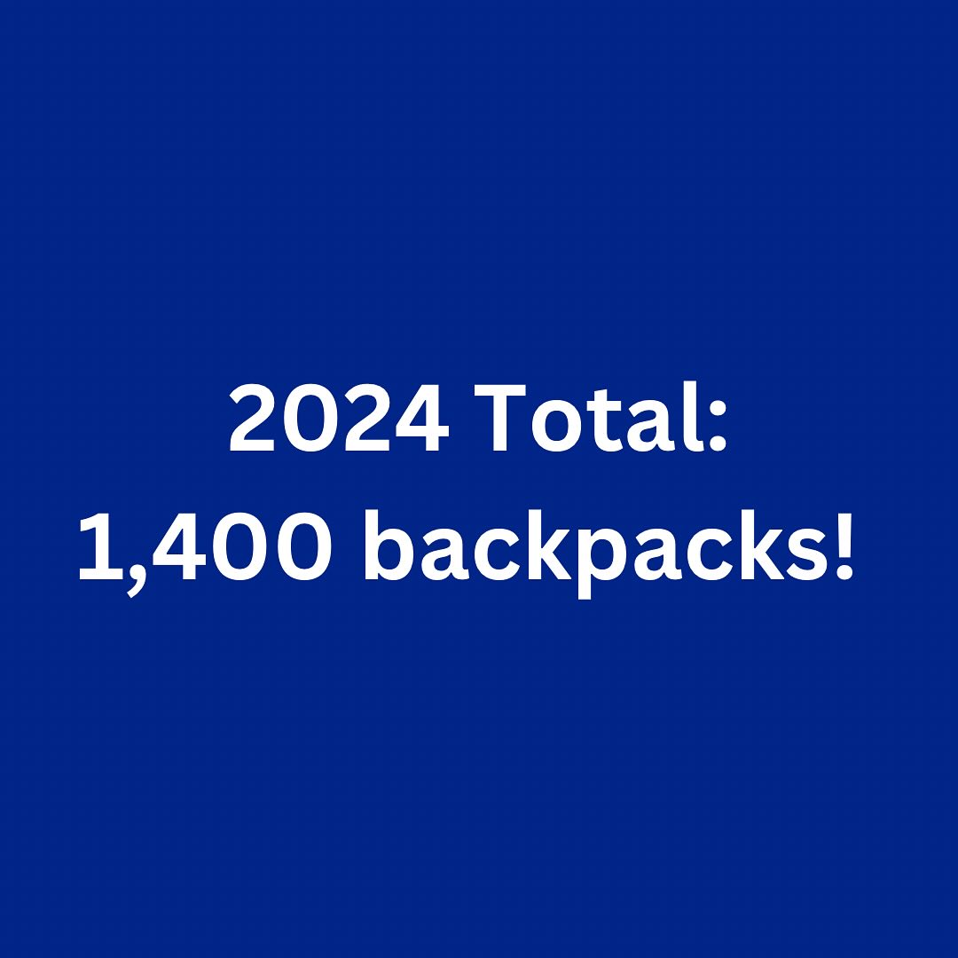 WOW! We are so excited and grateful to announce that Backpack Buddies provided backpack filled with school supplies to more than 1,400 students in need this year!!!
We couldn’t do it without the help and support of all of our donors and volunteers. Thank you so much!