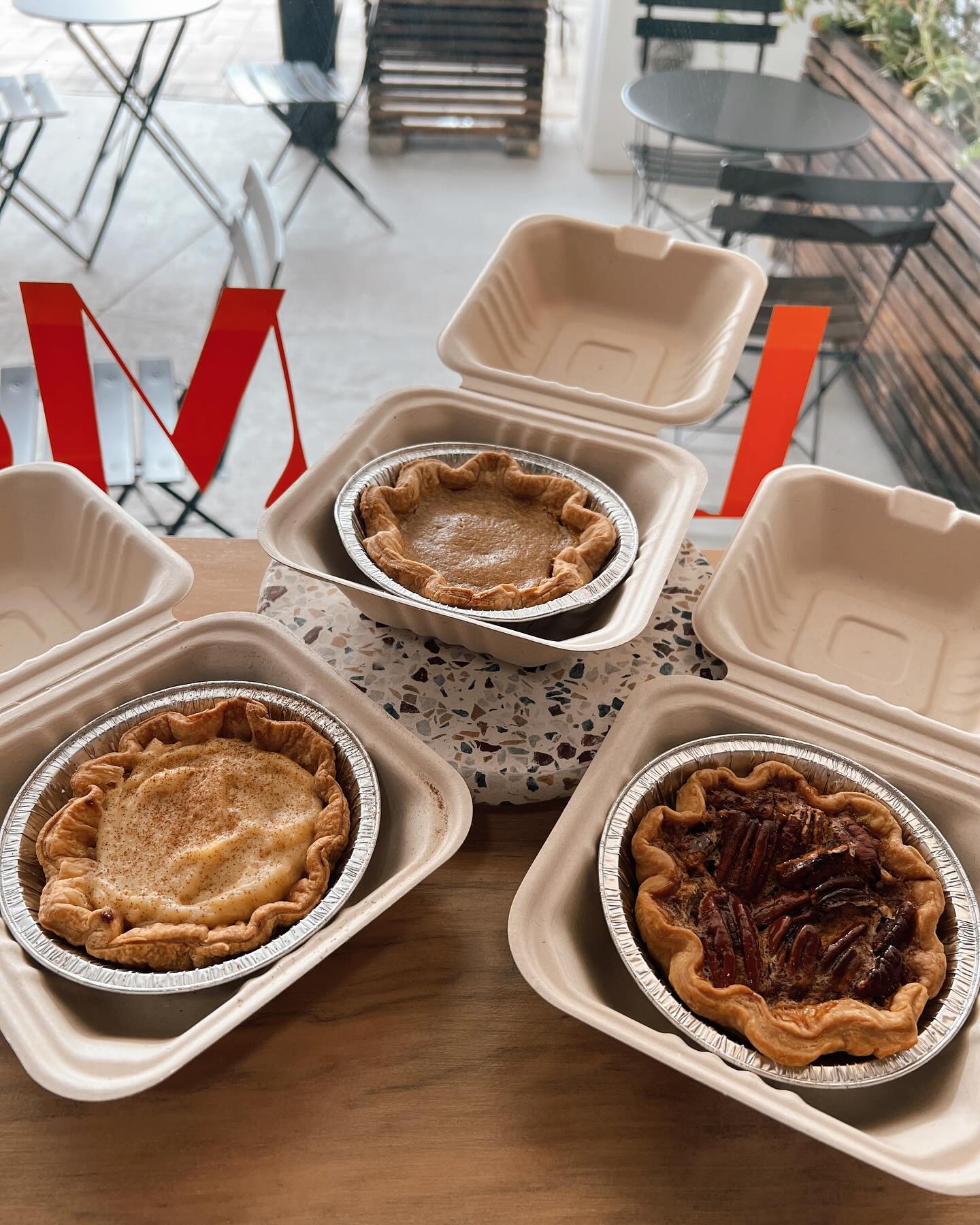 Ya’ll know what time it is!! 🦃🥧🍂We’re so excited for the pie drop this year:
9” pies-
Classic pumpkin with maple whipped cream $38
Apple cranberry streusel $40
Salted Carmel pecan pie $42
Key lime pie $42
Favorites Pastry Box $36
Preorder today and save!
10% OFF ORDERS MADE BEFORE 11/17
Call us during open hours for more info or to order
LAST DAY TO ORDER IS 11/24