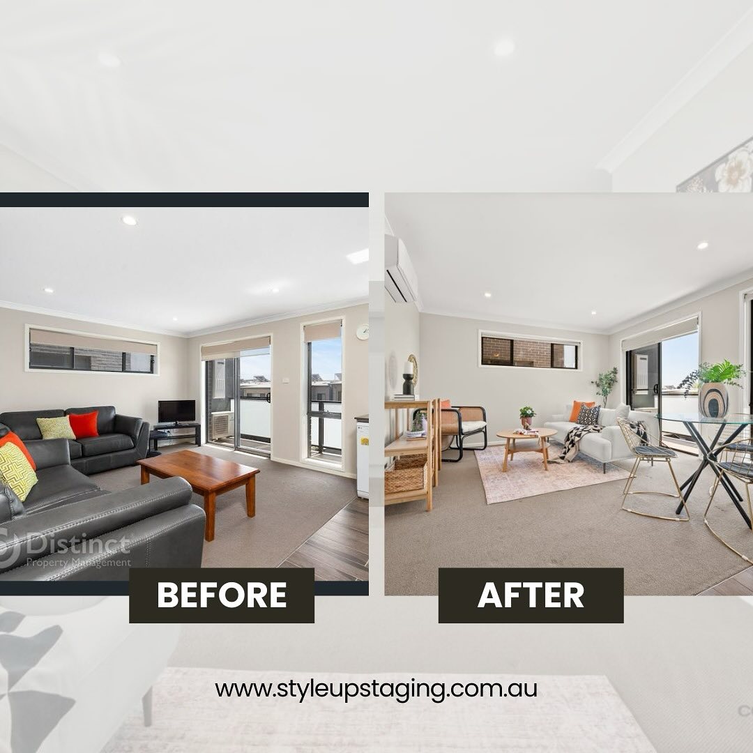 We do love our before and after shots📸📸 #staginghomes #canberrapropertystyling