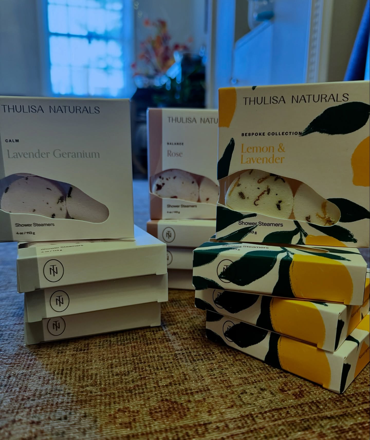 Fresh batch of fragrant @thulisanaturals shower steamers in stock! We love supporting local, woman owned companies. These lovely shower steamers turn every shower into a spa day 🛀🏽🚿✨
.
.
#selfcare #aromatherapyproducts #spadayathome #wellnesslifestyle #slowliving #selfcareritual