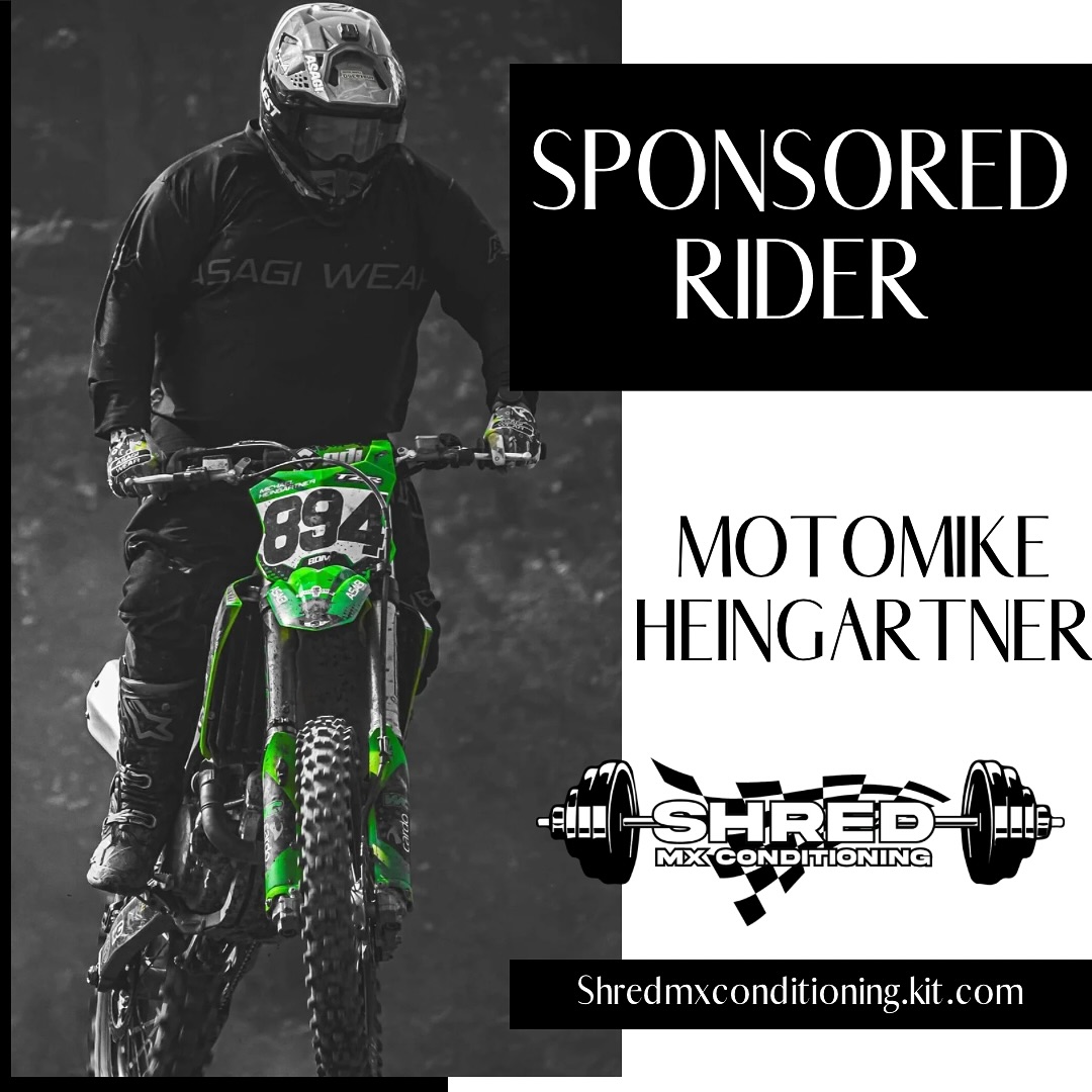 Congrats to our second full sponsorship recipient - @motomike_894 !
Mike has been having major issues from prior injuries and wants to be able to continue riding for as long as possible, and we are here to help him do just that.
Welcome to the team Mike!
#shredmx #motocrossconditioning #motocross #mx #dirtbikes #motolife