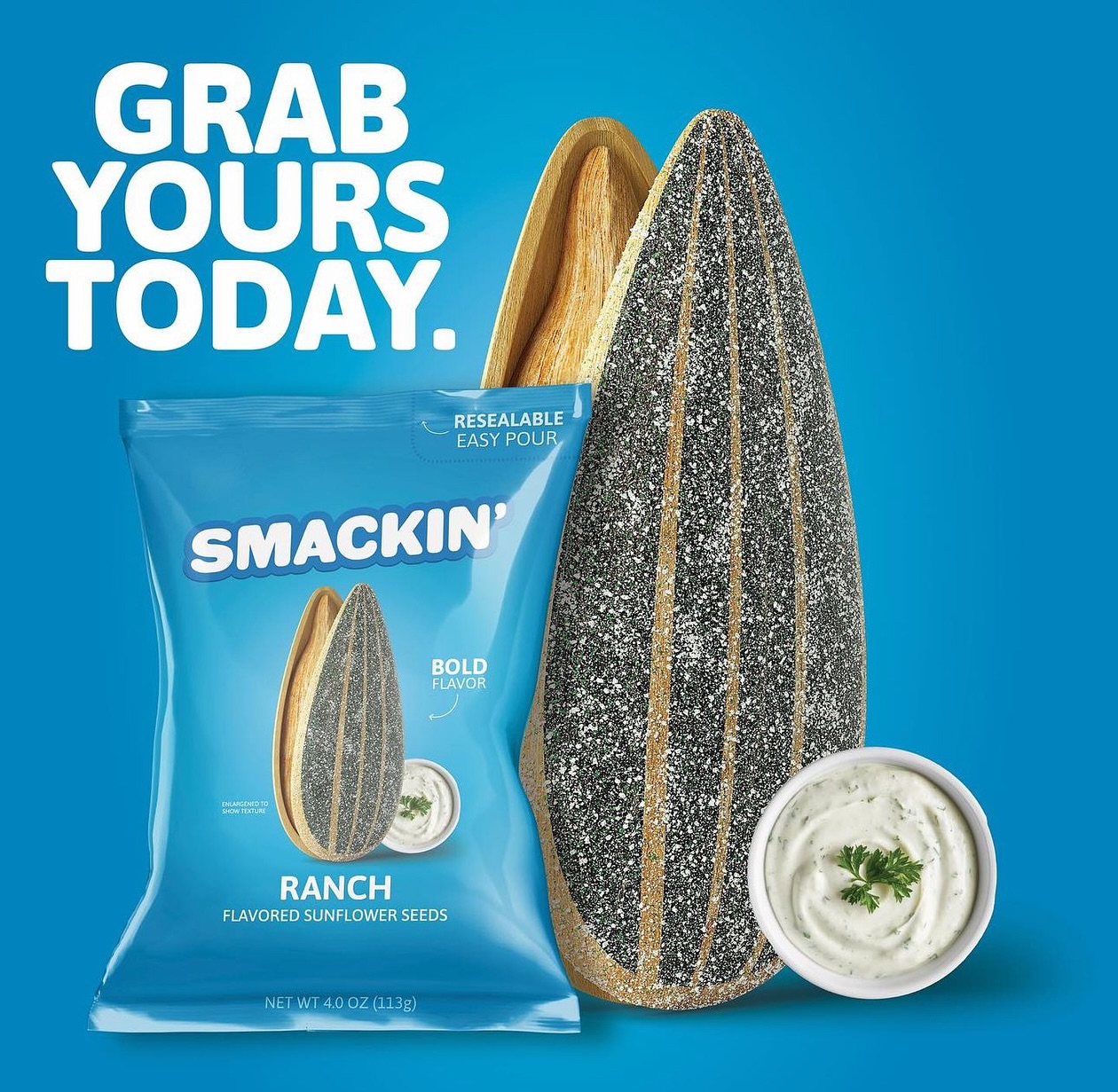 Grab your today @smackinsunflowerseeds 🔥