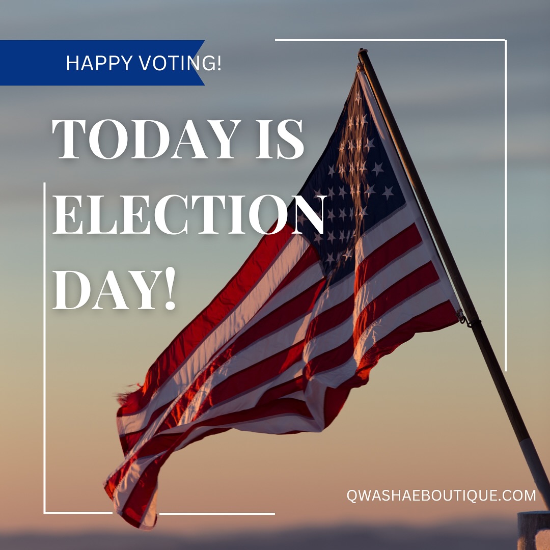 Hello Gorgeous! Rise up Today is Election Day! Make your voice heard and Cast Your Vote 🗳️ Today! Rather your having a fun watch party or baking cupcakes of your candidate we have a cute Election Day Outfit! Shop now at QWASHAEBoutique.com. #houston#pearlandboutique#pearland#vote#votevotevote#usa#america#unitedstates#win#victory