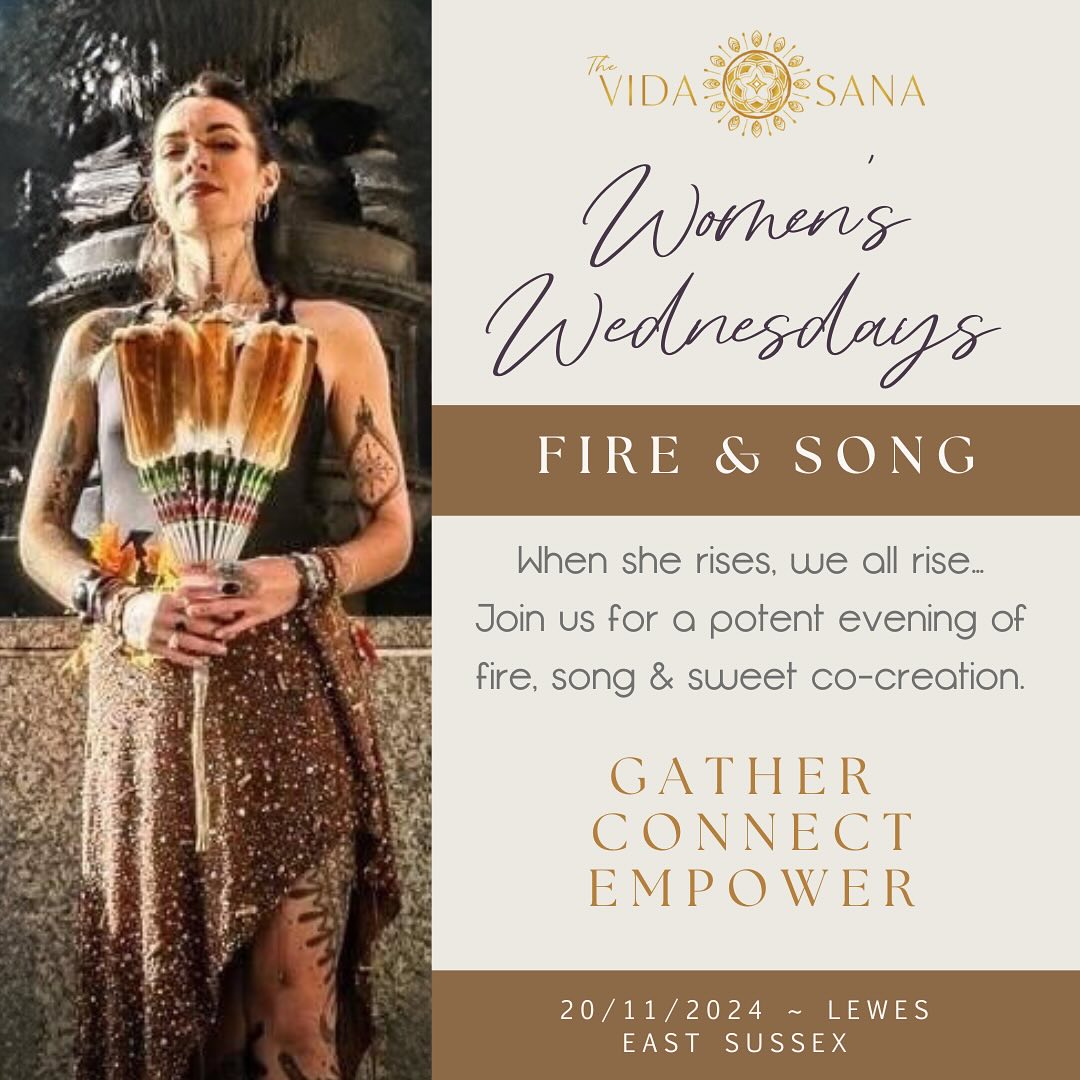 Come and join us on the 20th November for our first Women’s Wednesday’s series where we will be hosting the beautiful and talented Amy Spencer (@amyofhearts ). Songstress, artist and creatrix, Amy will be sharing the medicine of voice and song around the Sacred Fire. Amy’s work and passion is the art of weaving ceremony, soundscapes, connecting to plant teachers & embodying creativity through her artistry as a tattooist.
We will begin our evening of Song and Fire by opening space together followed by a short, guided visualisation of voice retrieval and connection. We will enjoy somatic practices, vocal toning and mantra, and always allowing for the emergence of mystery, before traversing landscapes of song and heart.
We only have a few spaces left so sign up now as there are limited seats. We look forward to welcoming you around the Sacred Fire to sing, share, support uplift and nurture our spirits in a magical, intimate and enlivening evening of profound connection.
Link in bio (The Vida Sana, click on Event Calendar in menu under “Events & Experiences” tab, or go to.Biosite - EVENTS & COMMUNITY FIRE CIRCLES)
Women’s Wednesdays emerged as a space to come together and honour the beautiful work of so many talented and brilliant sisters, and the divine feminine as an embodiment of heart-centred living.
When she rises, we all rise…
With love and blessings,
#womenscircle #womensupportingwomen #womenscircles #sisterhood #divinefeminine #sacredspace #women #womenempowerment
#sacredfire #tatewari #transformation #thevidasana #vidasana #wisdom #wisdomkeeper #grandfatherfire #newparadigm #consciousnessexpansion #wayshower #song #love #singing #songcircle#medicinesongs #femininerising
@the_vida_sana
