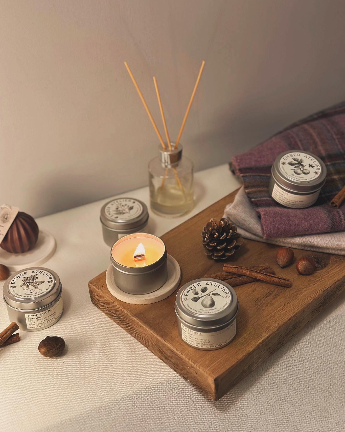 We just added our tin candles! #tincandle #giftcandle#emberatelier