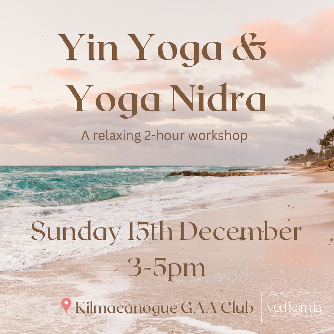 ~ Workshop ~
When: 15th December, 3-5pm
Where: Kilmacanogue GAA Club, Wicklow
What to expect:
The first 75 minutes will be a gentle yin yoga practice and the last 45 minutes I will guide you through a full yoga nidra meditation.
This workshop will be winter-themed so we will be working with the kidney and bladder meridians. Stimulating these channels helps to build warmth from within during the colder winter months, while also benefiting different processes in the body such as immunity, water metabolism and digestion.
I hope you can join me in this warm and cosy location nestled within the Wicklow forest.
Link in bio to book ✨
#yoga #yinyoga #yoganidra #yogaworkshop #meditation #yogadublin #yogawicklow #yogabray #yogapractice #yogaretreat #mindfulness #restorative #relax