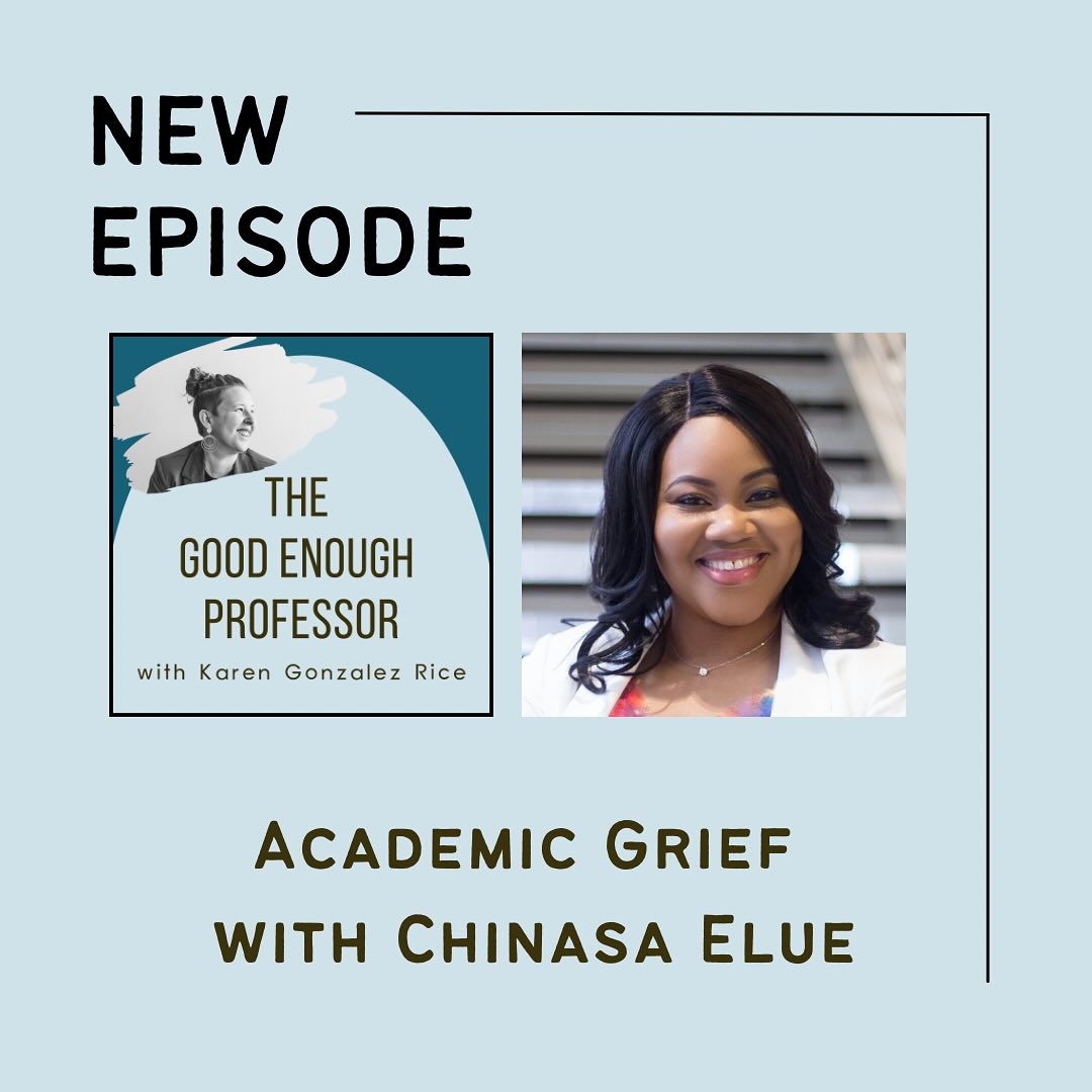 A discussion with grief researcher and grief coach @drchinasaelue about the many ways that grief shows up in #AcademicLife.
We talk about assuming that grief is present on campus and embracing the awkwardness of tending to grief, and we explore what grief leadership could look like on campus (and why academic leaders should cry if they feel like it).
And Chinasa shares the small actions we can take to create more grief-conscious academic spaces. Throughout it all, we laugh a lot!
**We recorded this episode well before the election, but so much of our discussion is relevant for post-election grief as well.