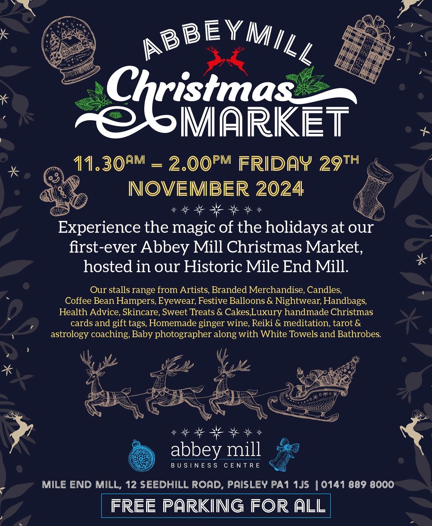 🎄DO YOU HEAR WHAT I HEAR 🎄
Announcing our first Christmas market of 2024! 🥁 🥁🥁
We’ll be bringing our most festive treats ever: Yule log cake, loads of lovely hot chocolate cupcakes, Santa and gnome goodies, holiday brownies, gingerbread loaf, sticky toffee pudding, and handmade mince pies!
📍Mile End Mill in Paisley, PA1 1JS (look for the big building with the chimney!)
📆 Friday, 29 November 2024
⏰ 11:30am - 2pm
🚗 Free parking
🎁 Have yourself a merry little browse and a bite to eat!
#Glasgowchristmas #christmasmarket #christmascakes #christmascupcakes #christmasyulelog #yulelogcake #glasgowwestend #smallbusinessglasgow #paisleyscotland #mileendmill #stickytoffeepudding #GlasgowLovesChristmas